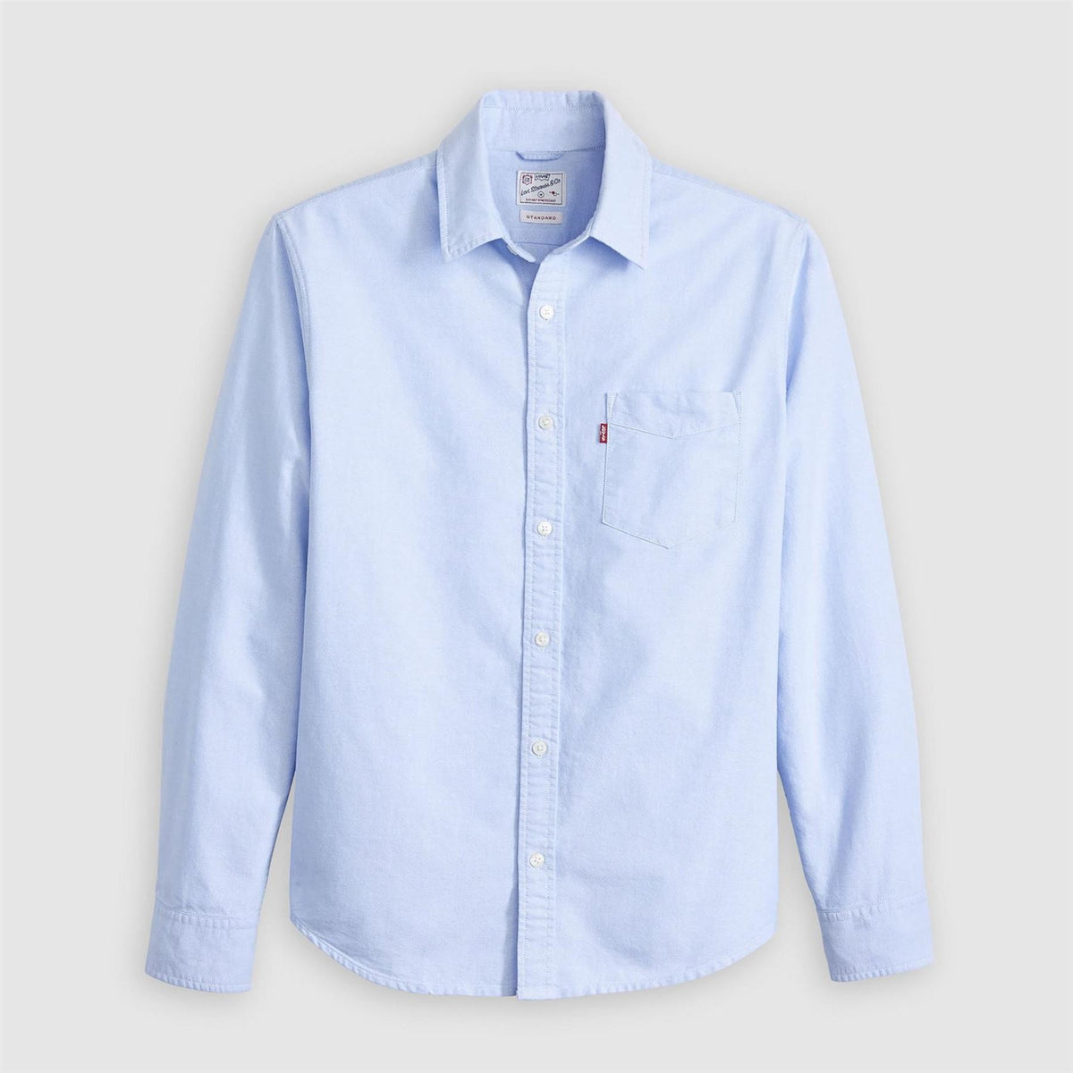 Levis Regular Fit Collared Neck Long Sleeve Shirt with Chest Pocket