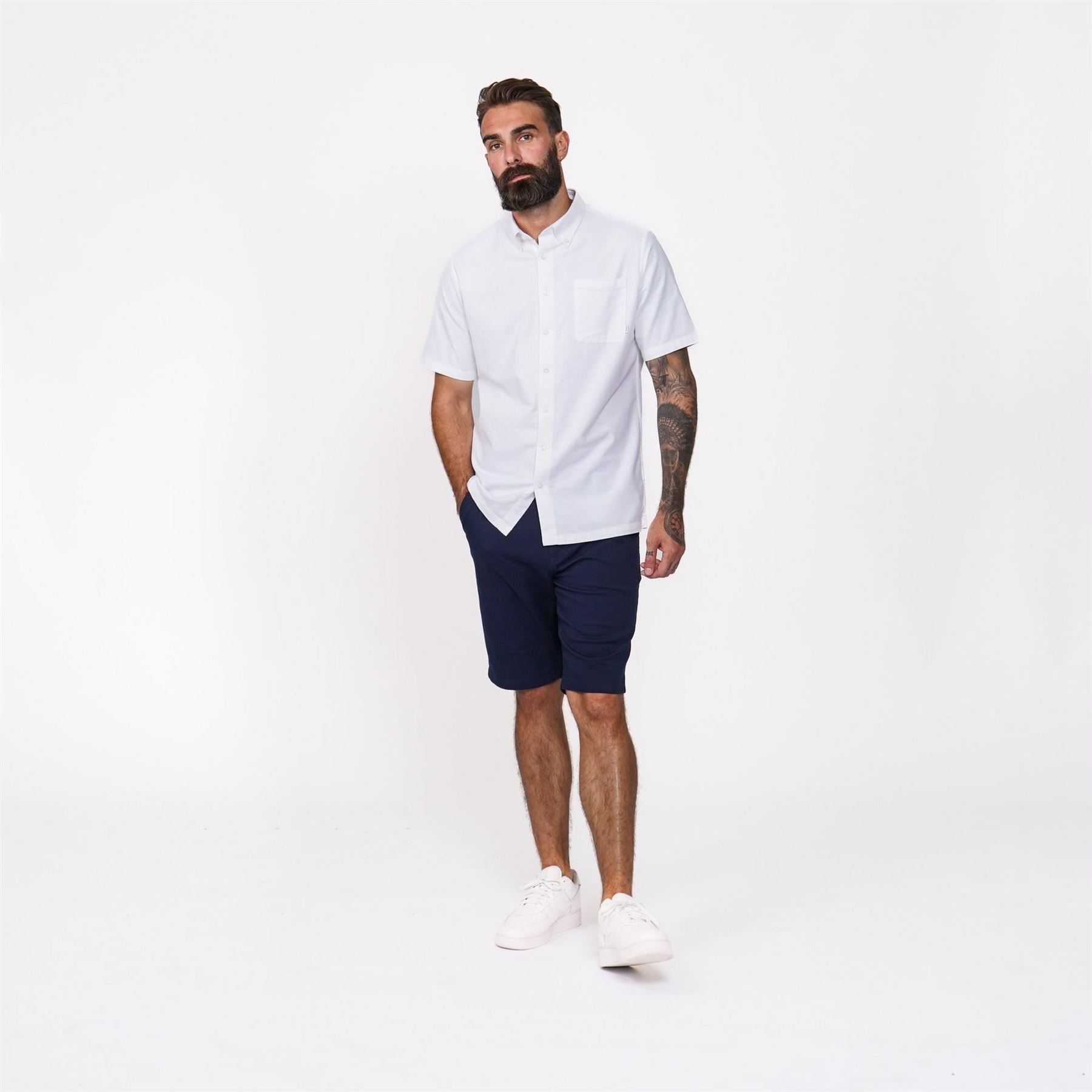 Firetrap Mens Classic Oxford Short Sleeve Shirt