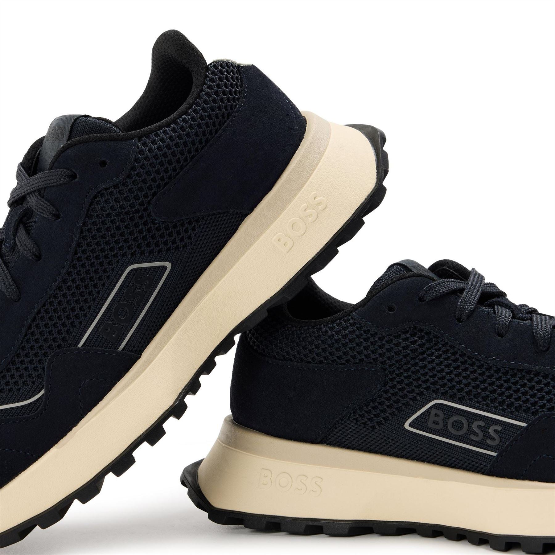 Boss Mens Runn Knsd 10260591 01 Low Top Trainers