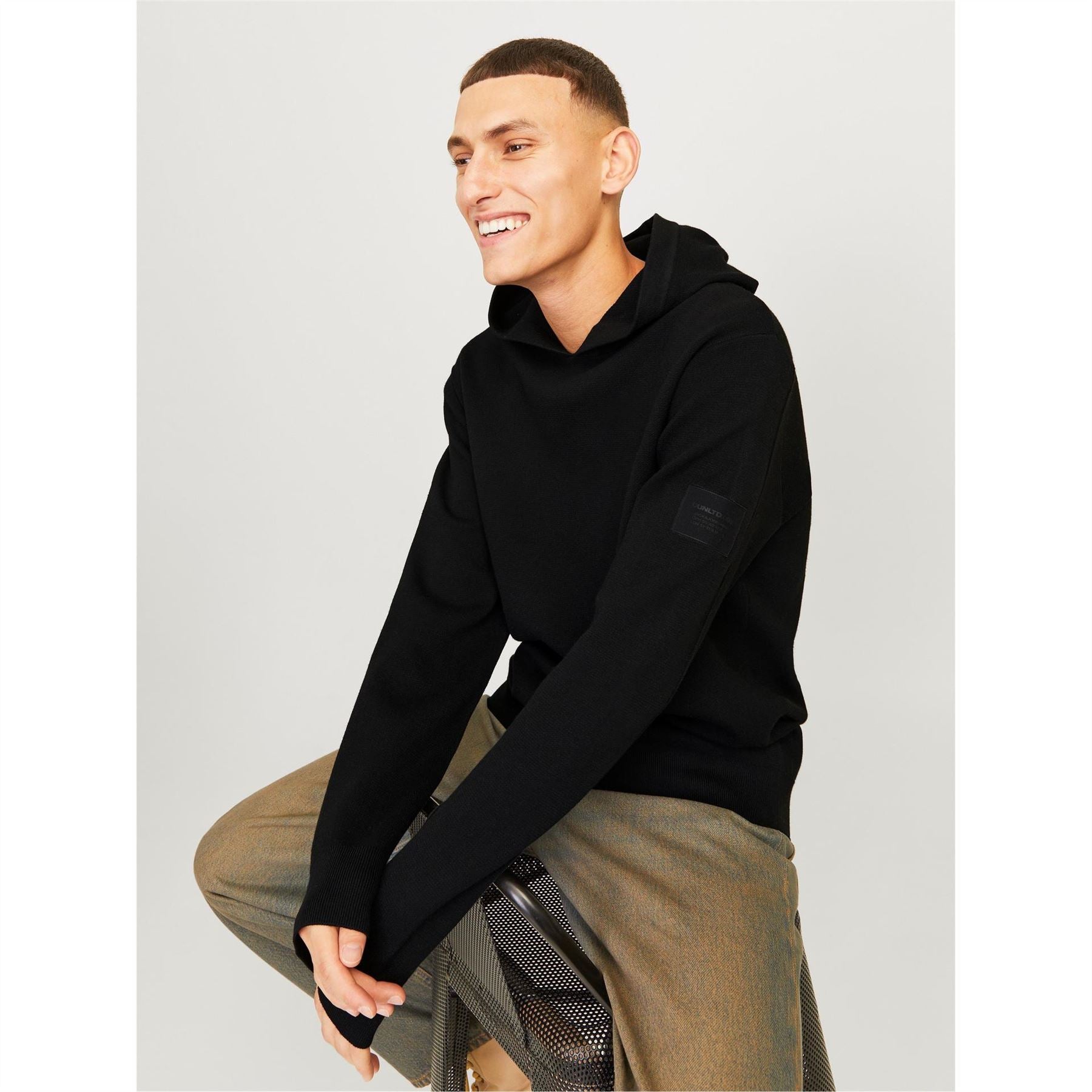 Jack and Jones Knit Hooded Regular Fit Sweatshirt