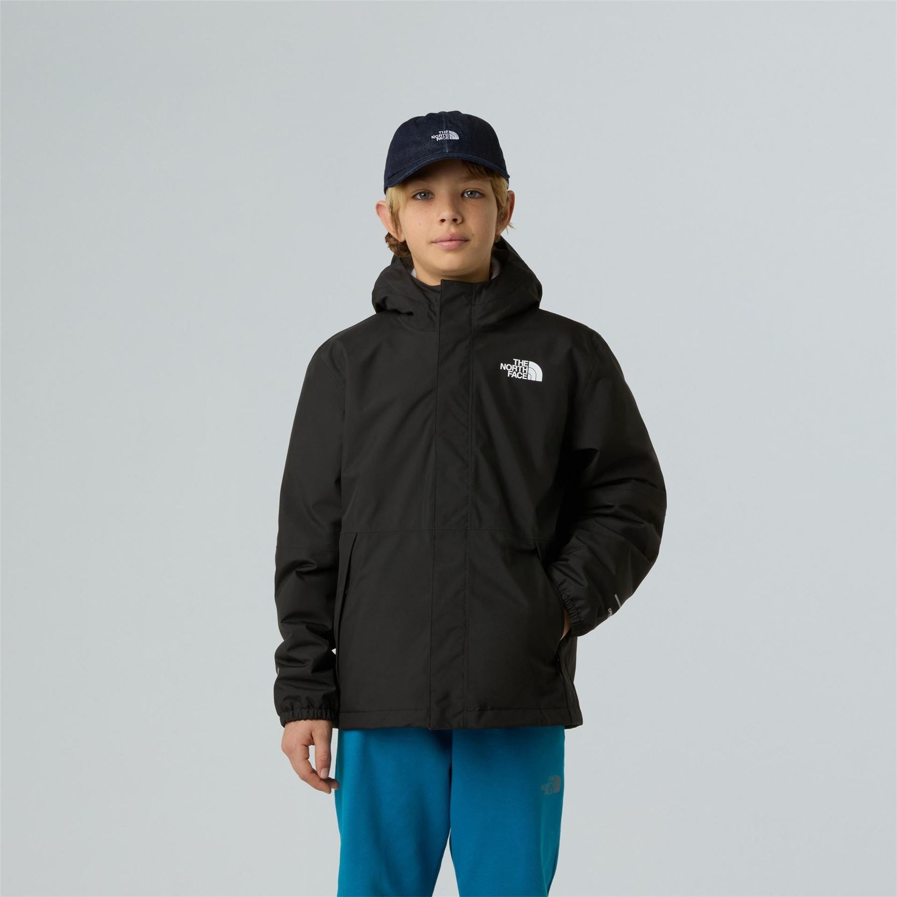 The North Face Antora Hooded Solid Patterned Rain Jacket