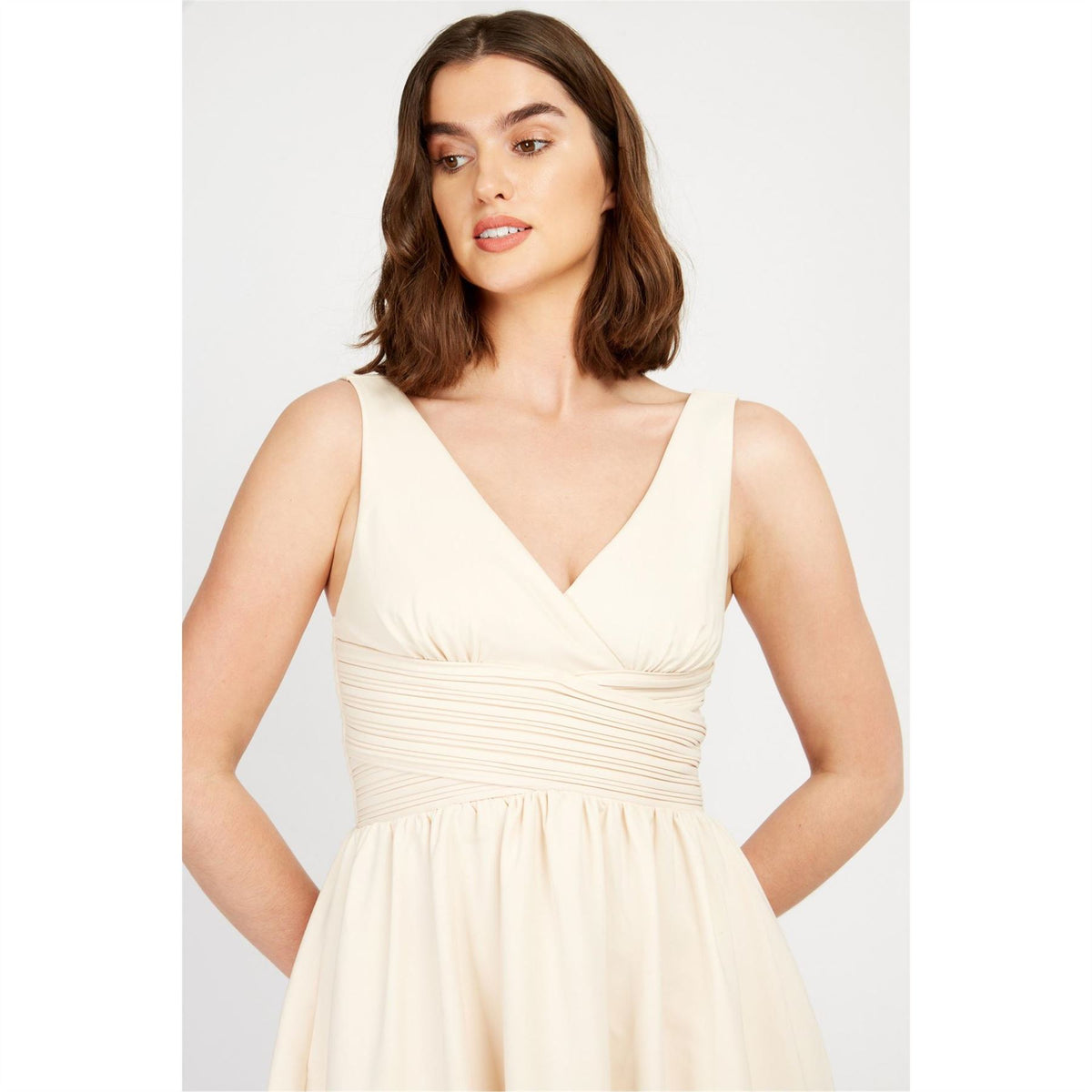 Little Mistress Maxi V-Neck Sleeveless A-Line Dress