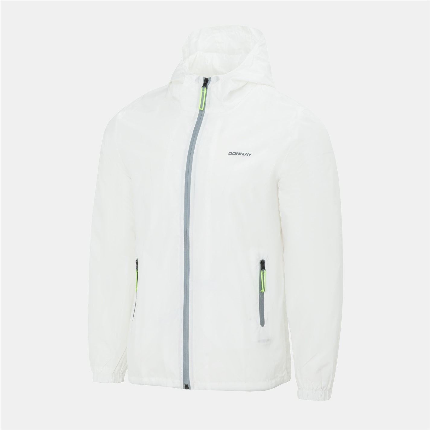 Donnay Hooded Windbreaker Elasticated Cuff Jacket