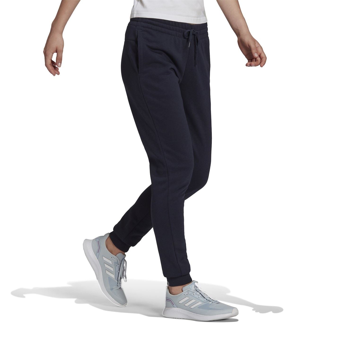 adidas Womens Linear Slim Fit Cotton Joggers