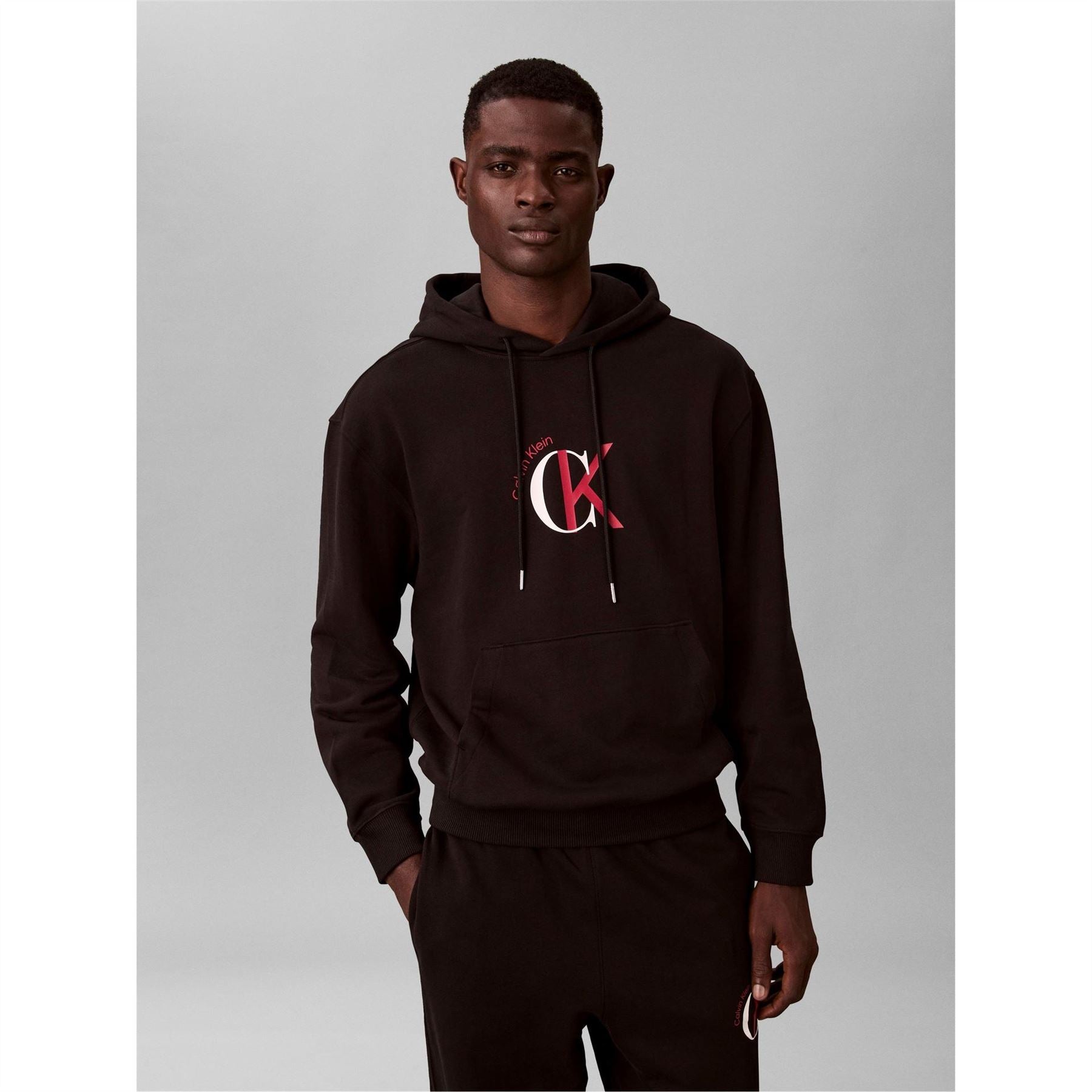Calvin Klein Jeans Terry Hooded Neck Kangaroo Pocket Sweatshirt