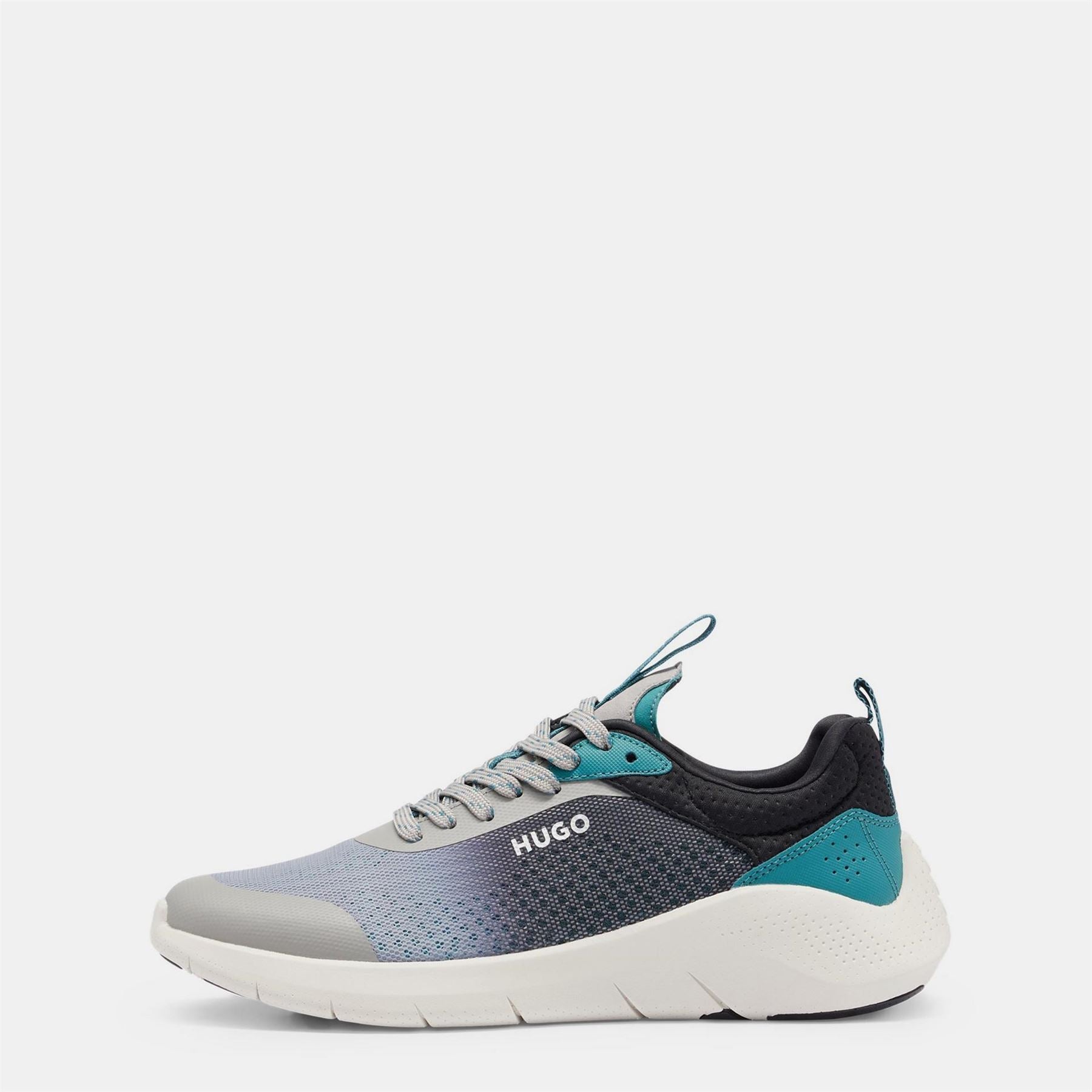 Hugo Wayne Runn Gradient Pattern Low Top Sneakers
