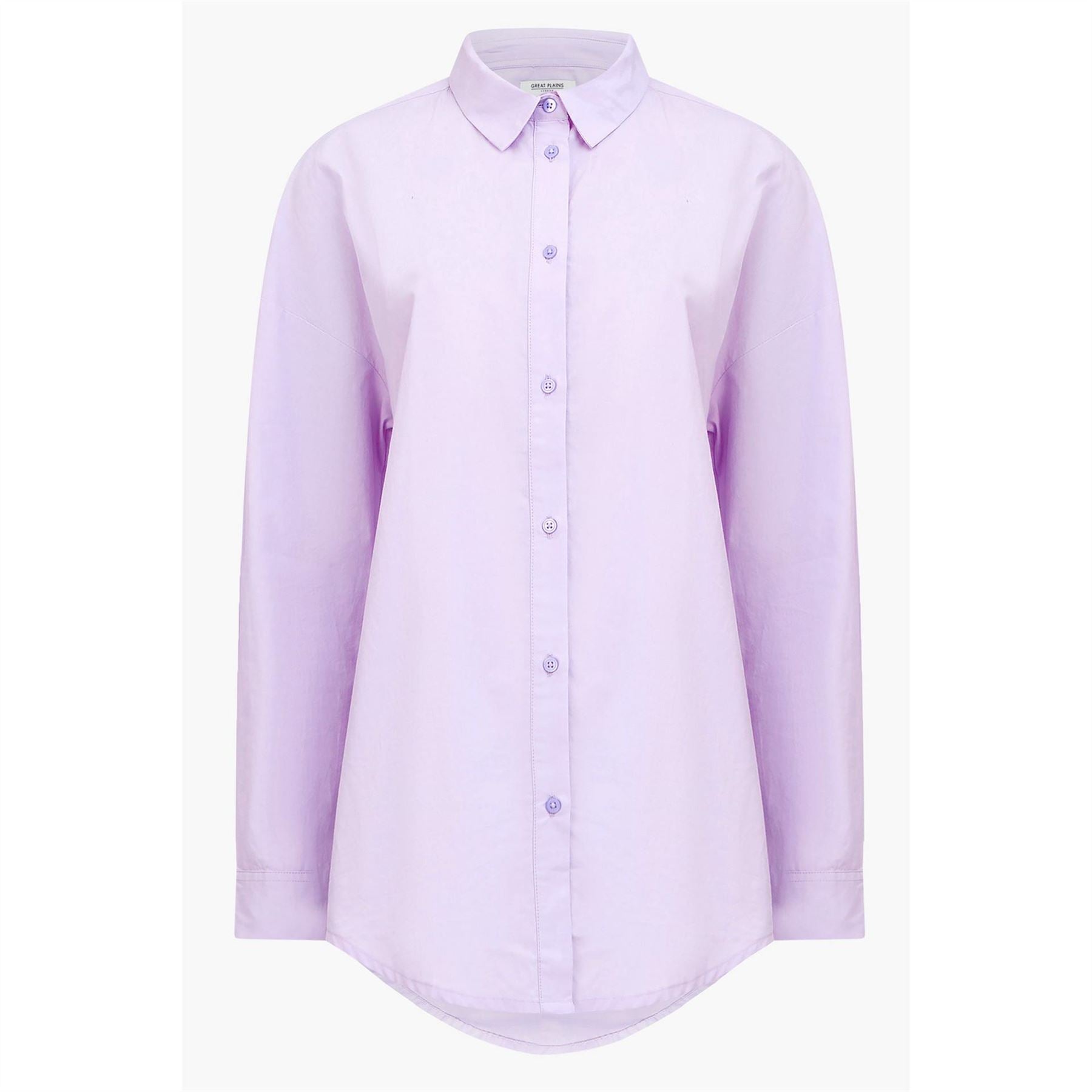 Great Plains Core Button Down Long Sleeve Plain Shirt