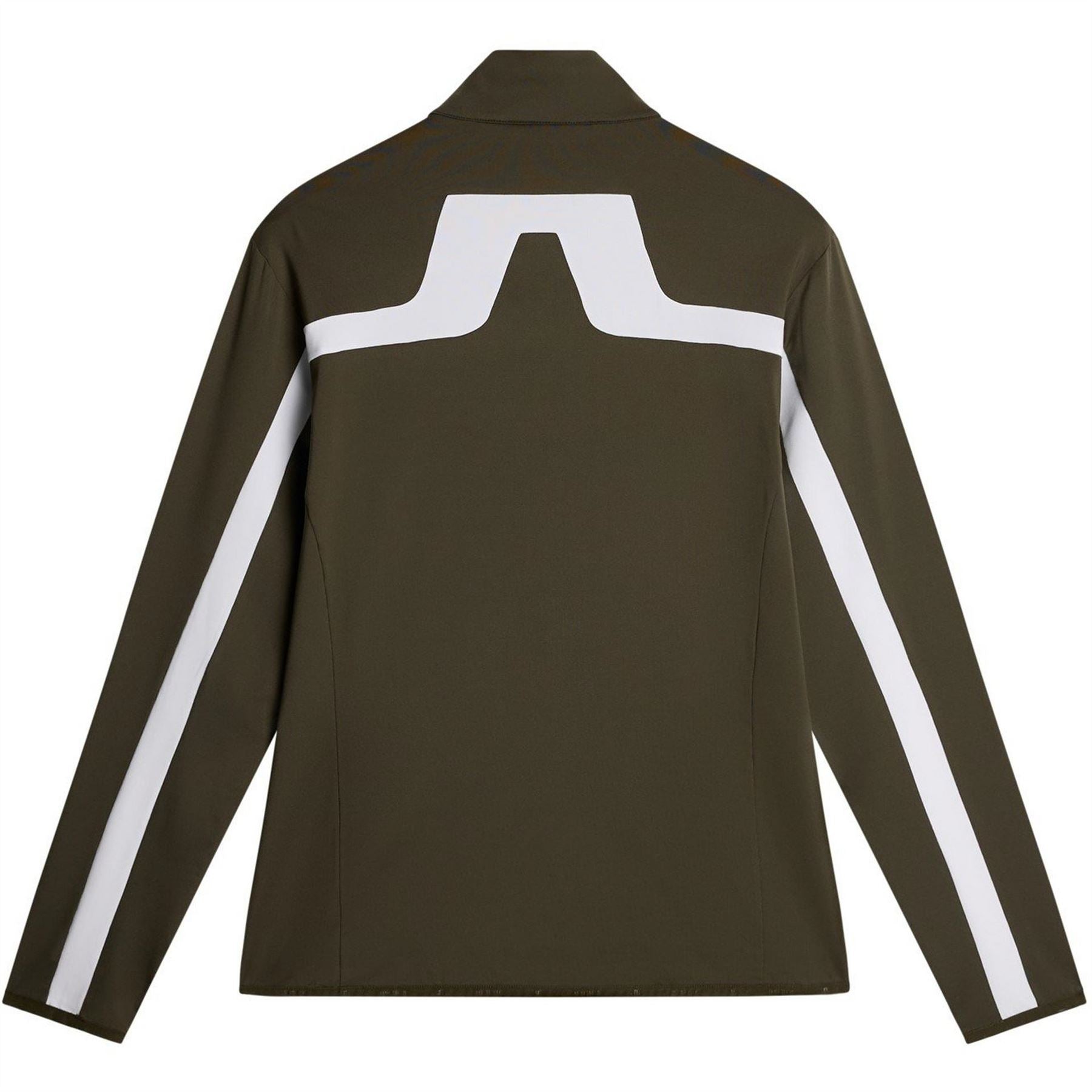 J Lindeberg Golf Jarvis Stripe Patterned Full Zipper Zipped Pocket Fitted Cuff Jacket