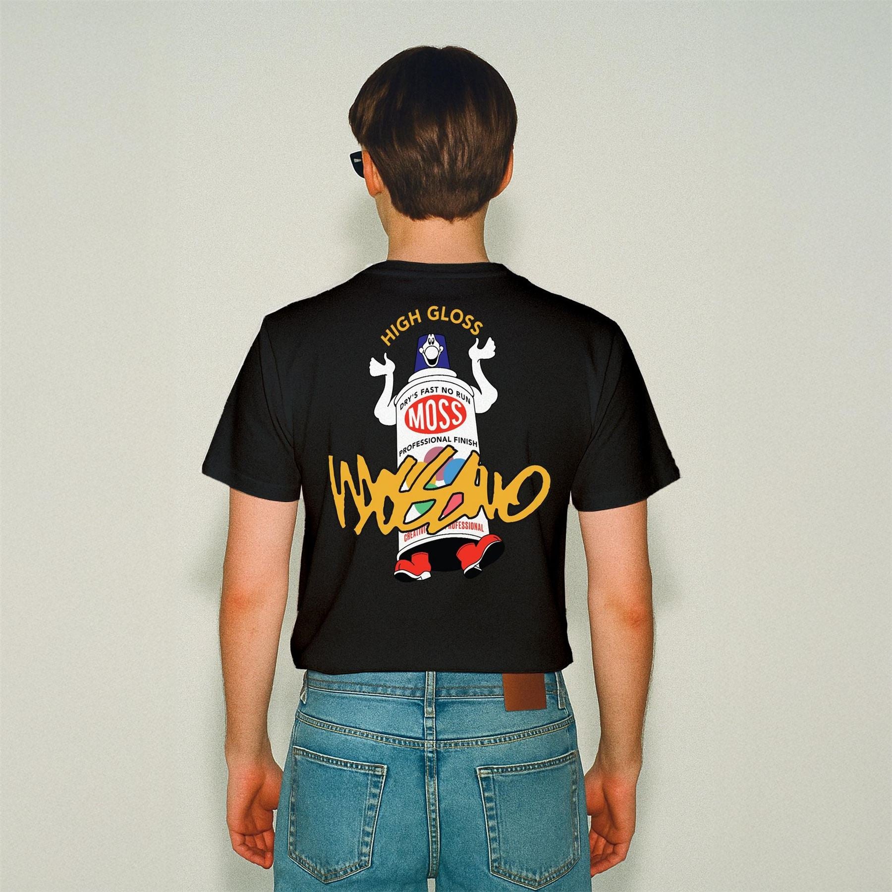 Mossimo High Gloss Graphic Crew Neck Ribbed Collar T-Shirt