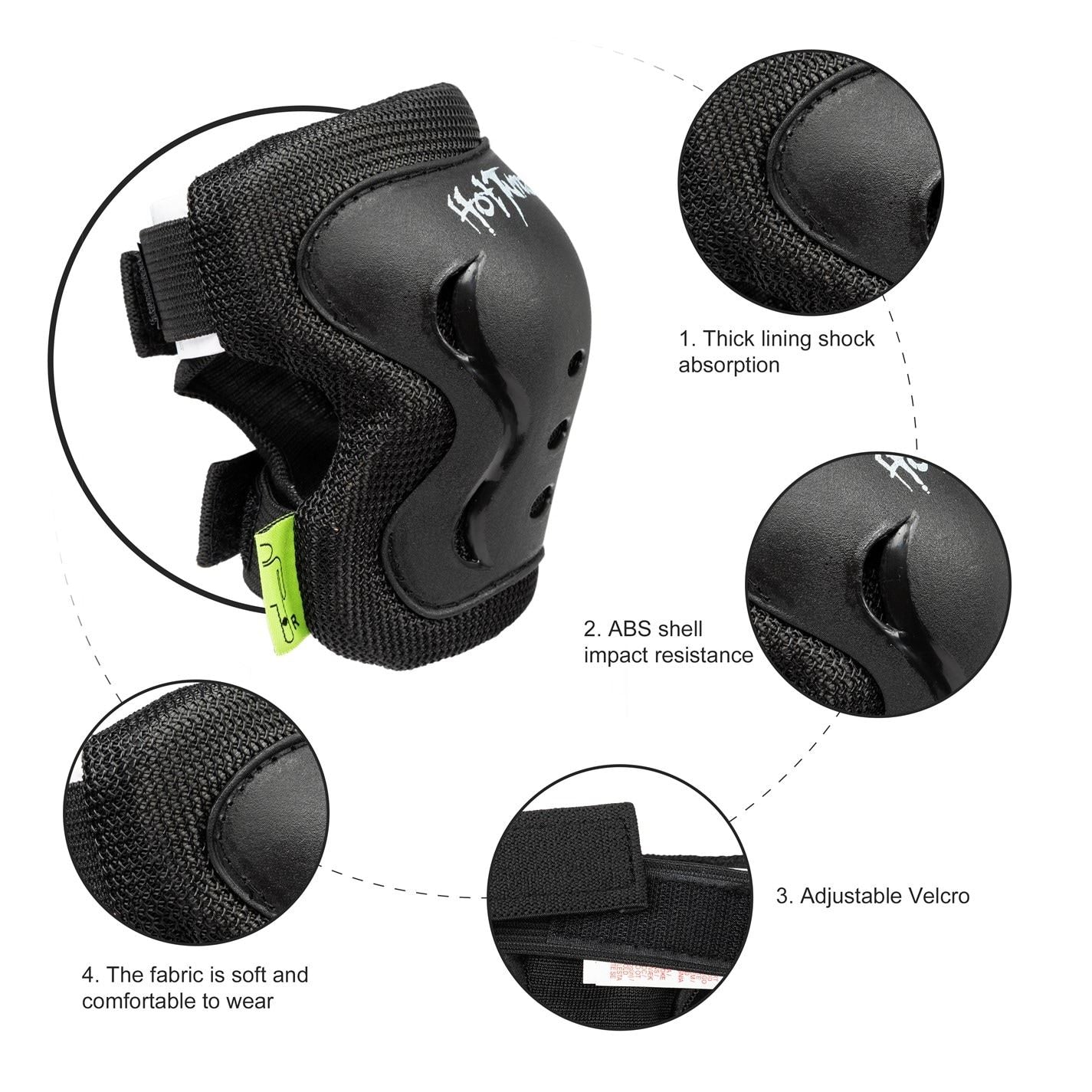 Hot Tuna Youth Skate Protector 3pc Set   Knee Pads Elbow Pad And Wrist Guards