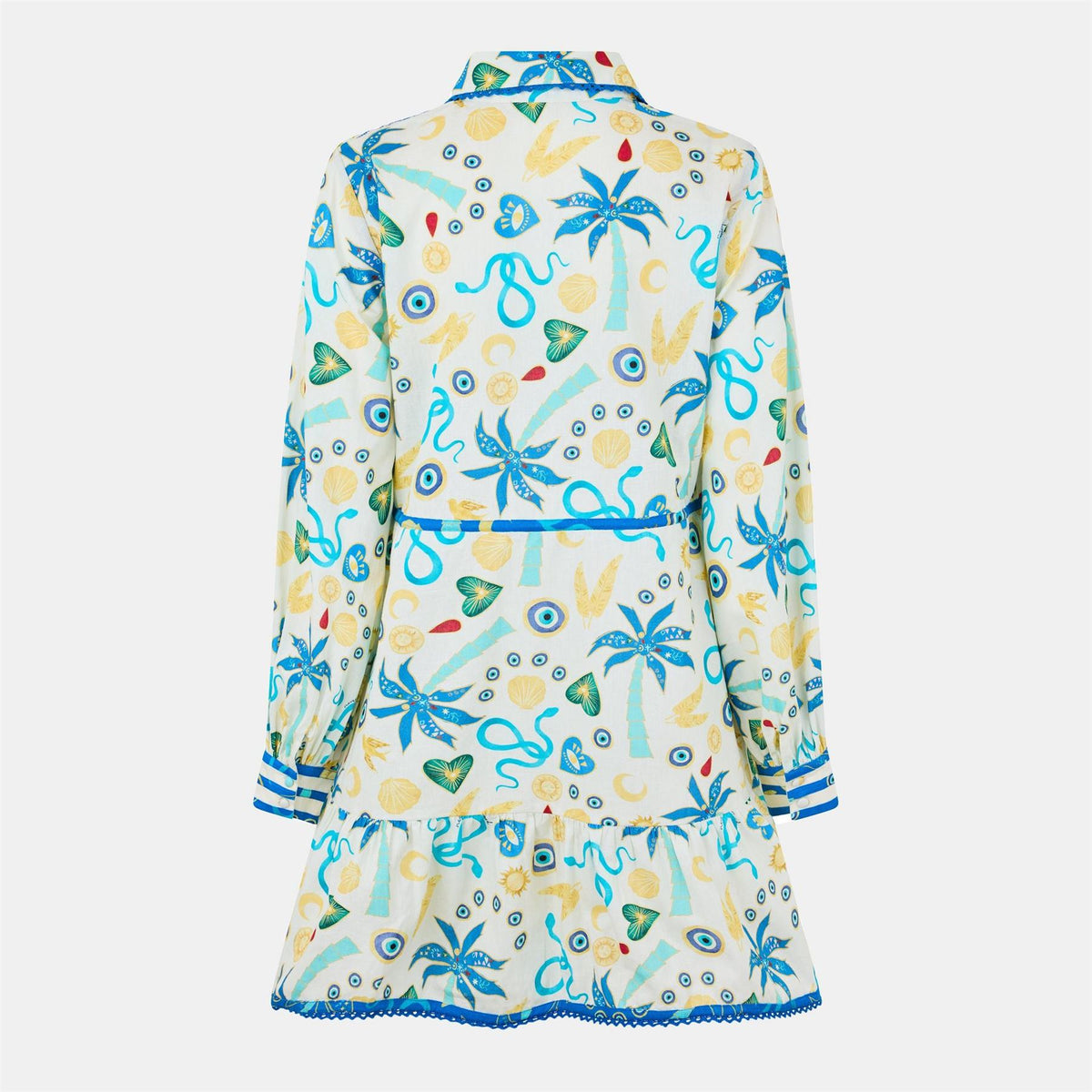 Never Fully Dressed Charms Savannah Structured Metal Accent Shirt Dress
