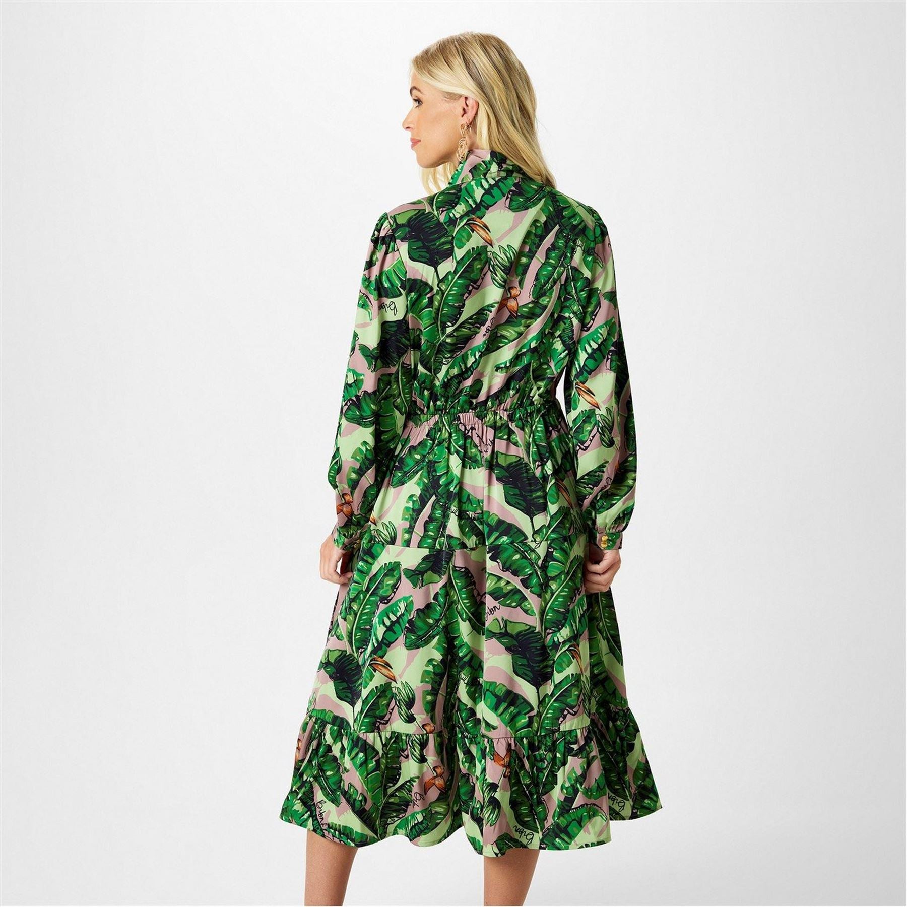 Biba Tiered Midi Dress