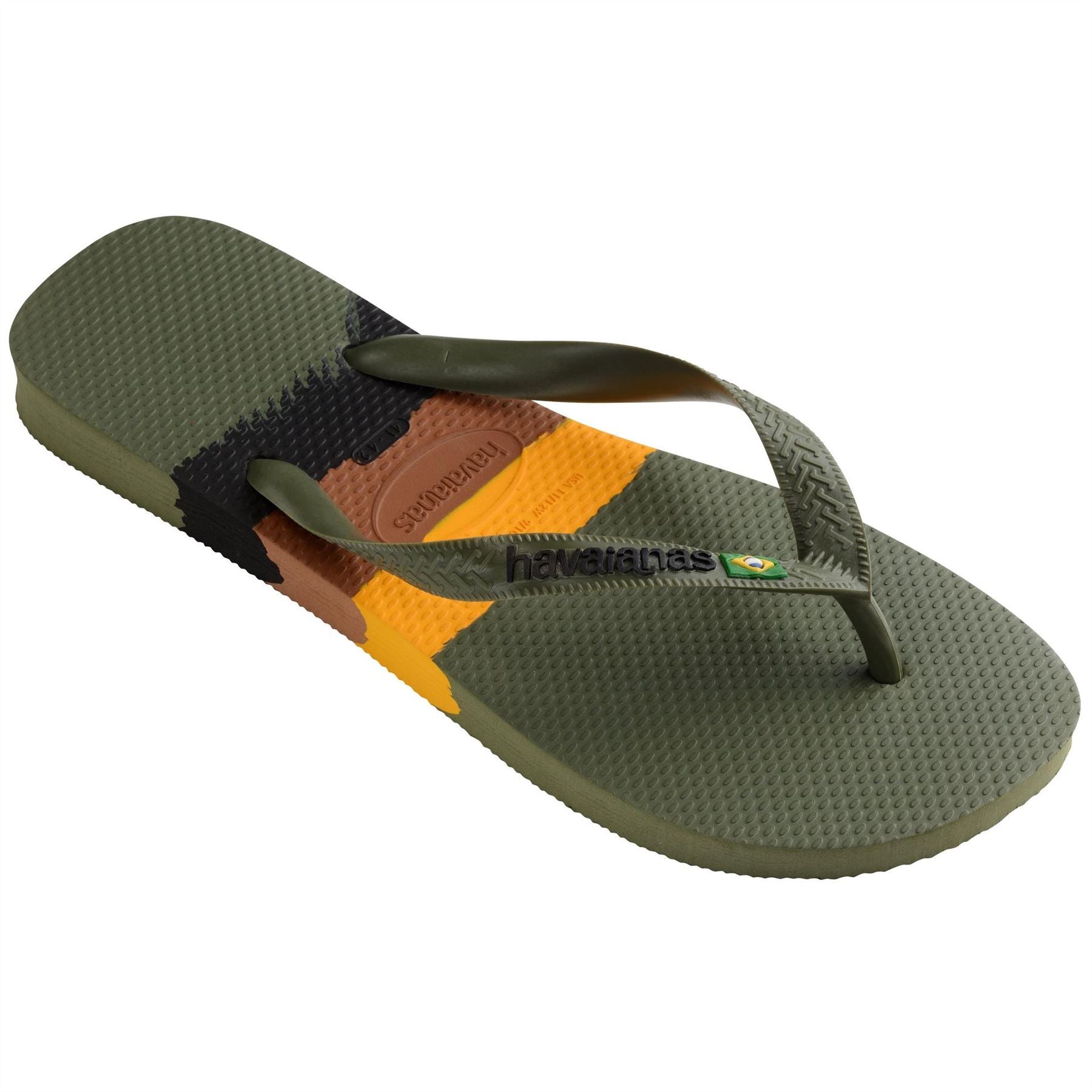 Havaianas Womens Hav. Brasil Tech Green 35 36 Flip Flops
