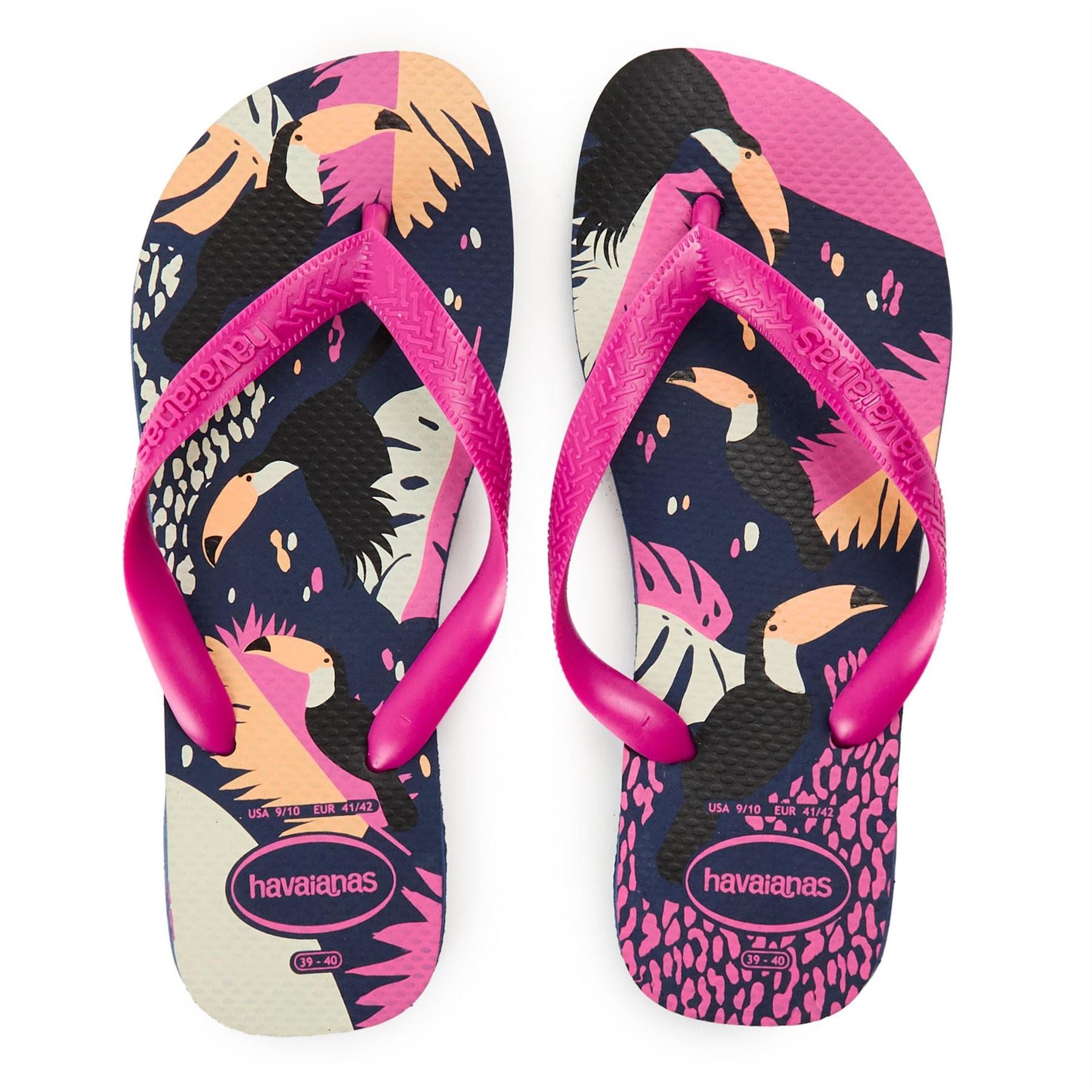 Havaianas Graphic Print Thong Toe Flip Flops