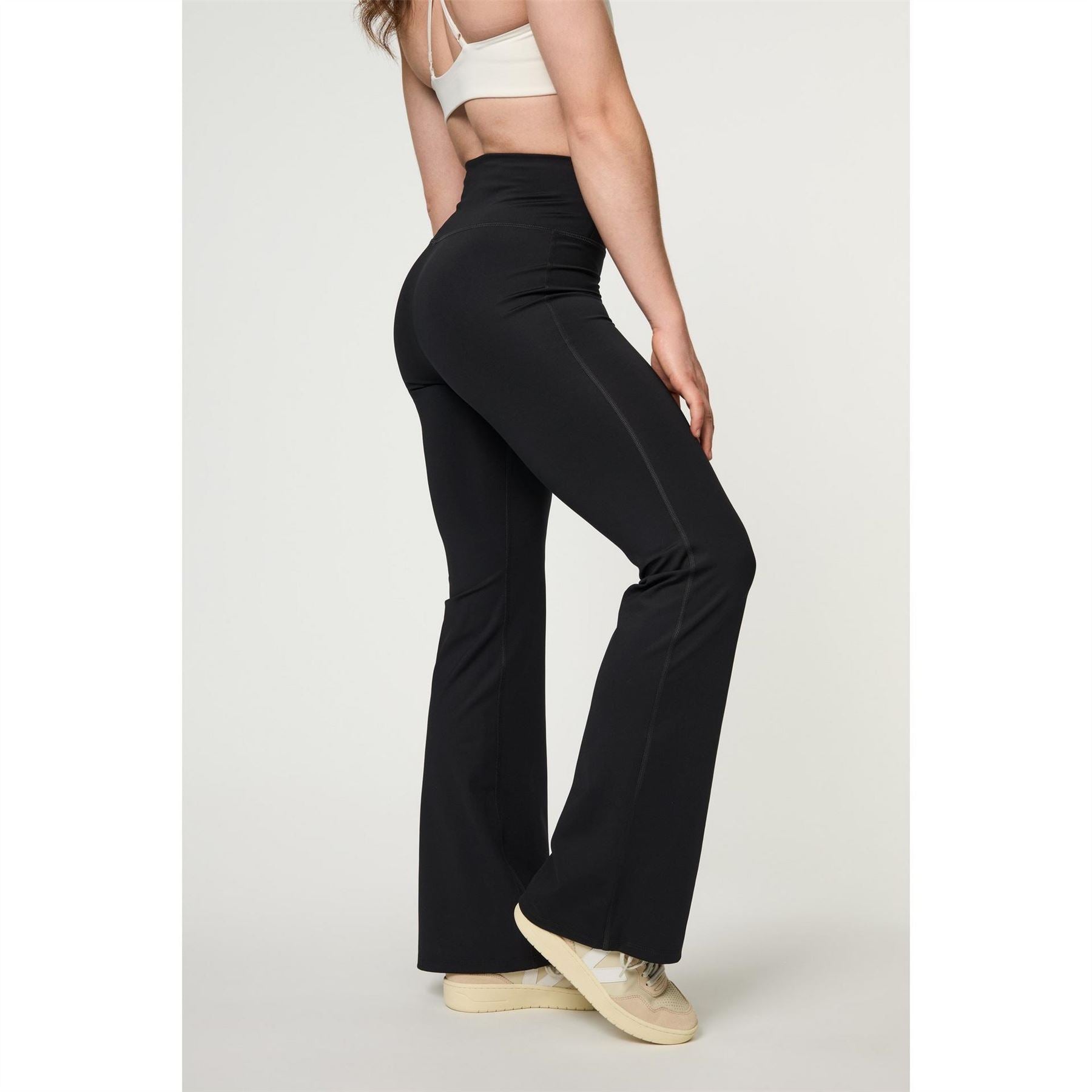 Girlfriend Collective Comp Solid Patterned Flare Leggings