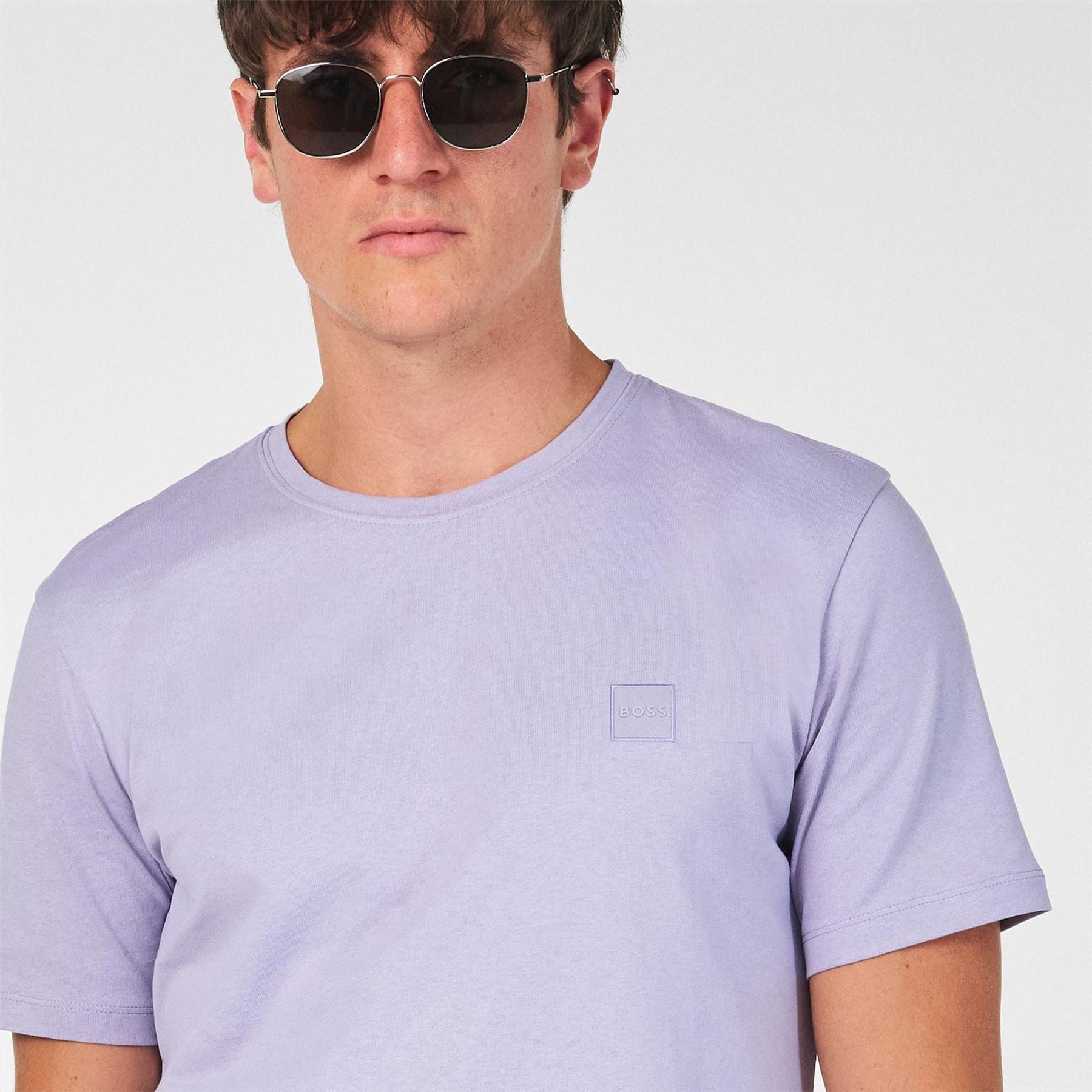 Boss BOSS ORANGE Tales T Shirt with Logo Patch Premium Cotton