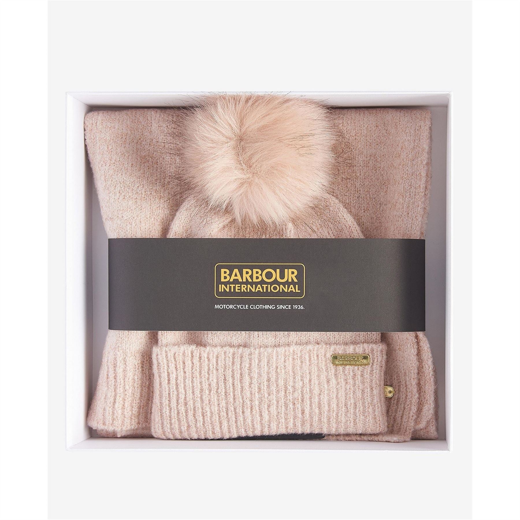 Barbour International Beanie  And  Scarf Gift Set
