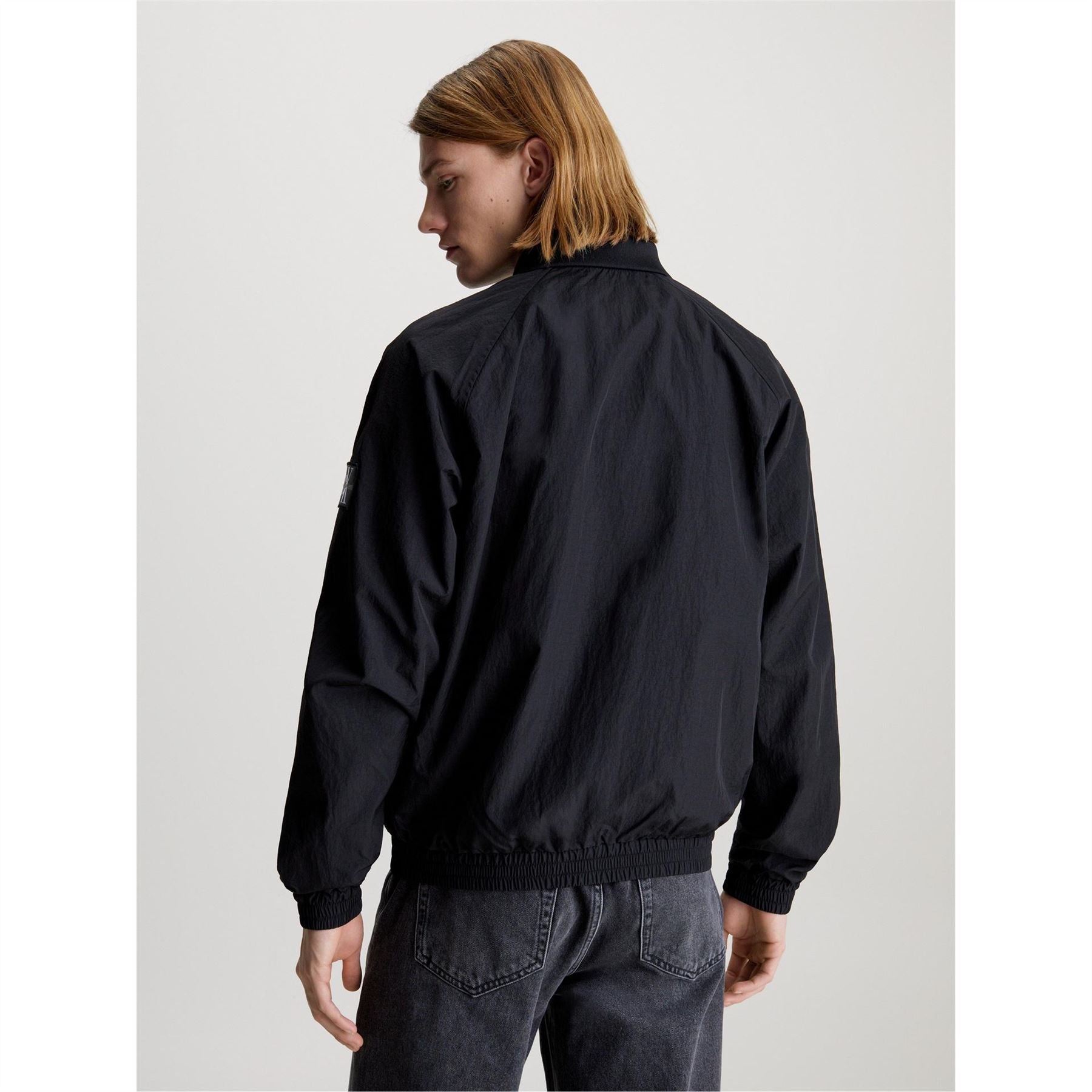 Calvin Klein Jeans Short Collared Neck Harrington Jacket