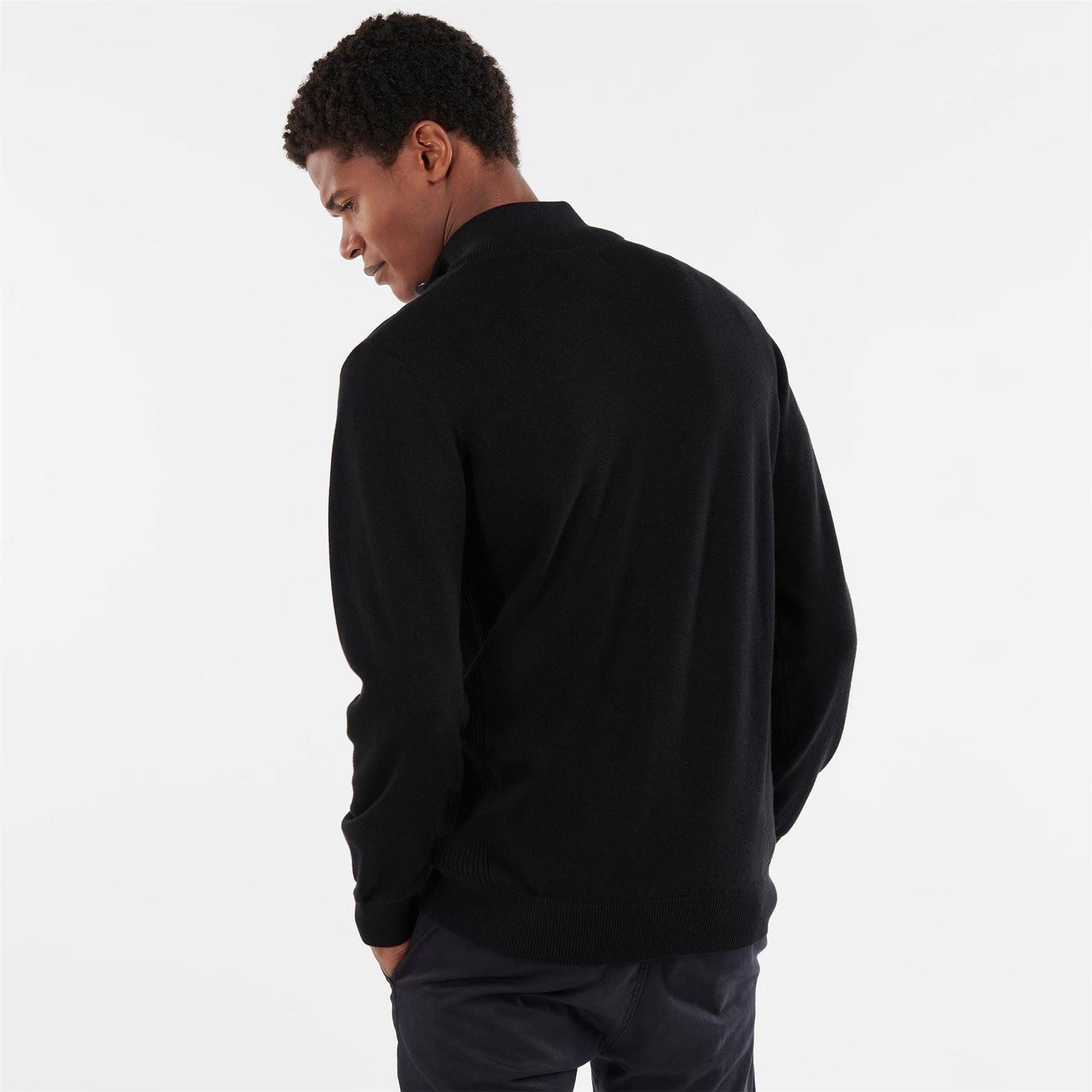Barbour Half Zip Cotton Knitted Jumper