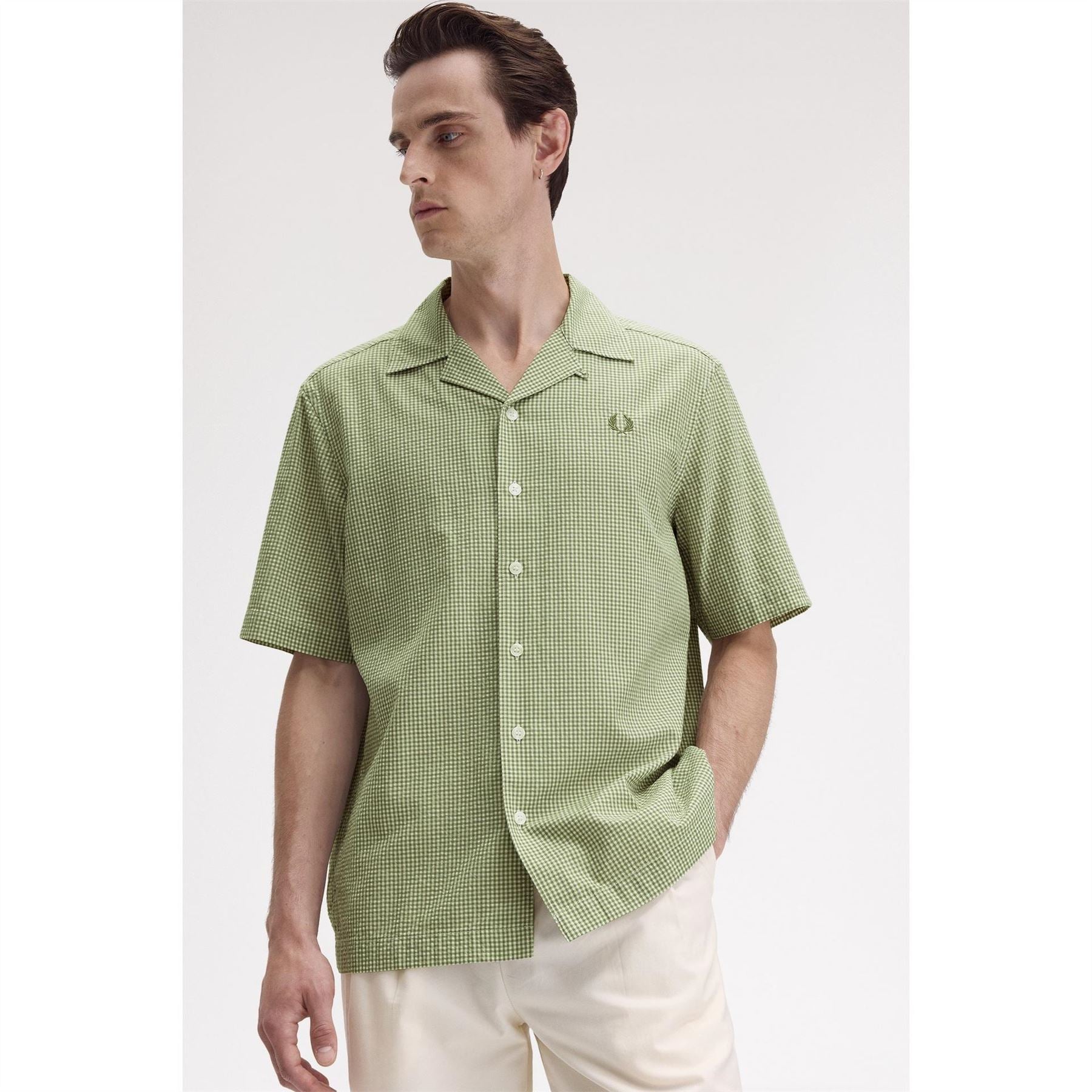 Fred Perry Gingham Short Sleeve Patterned Shirt