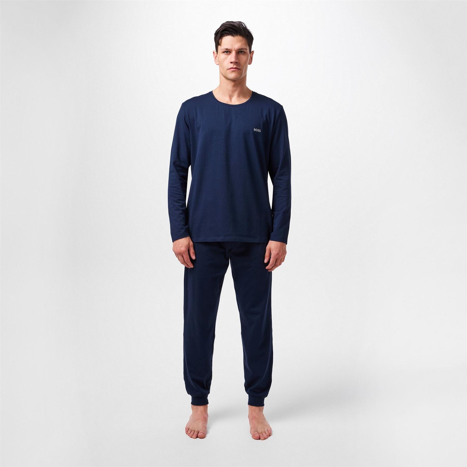 Boss Mixmatch Long Sleeve T-Shirt, Embroidered Logo