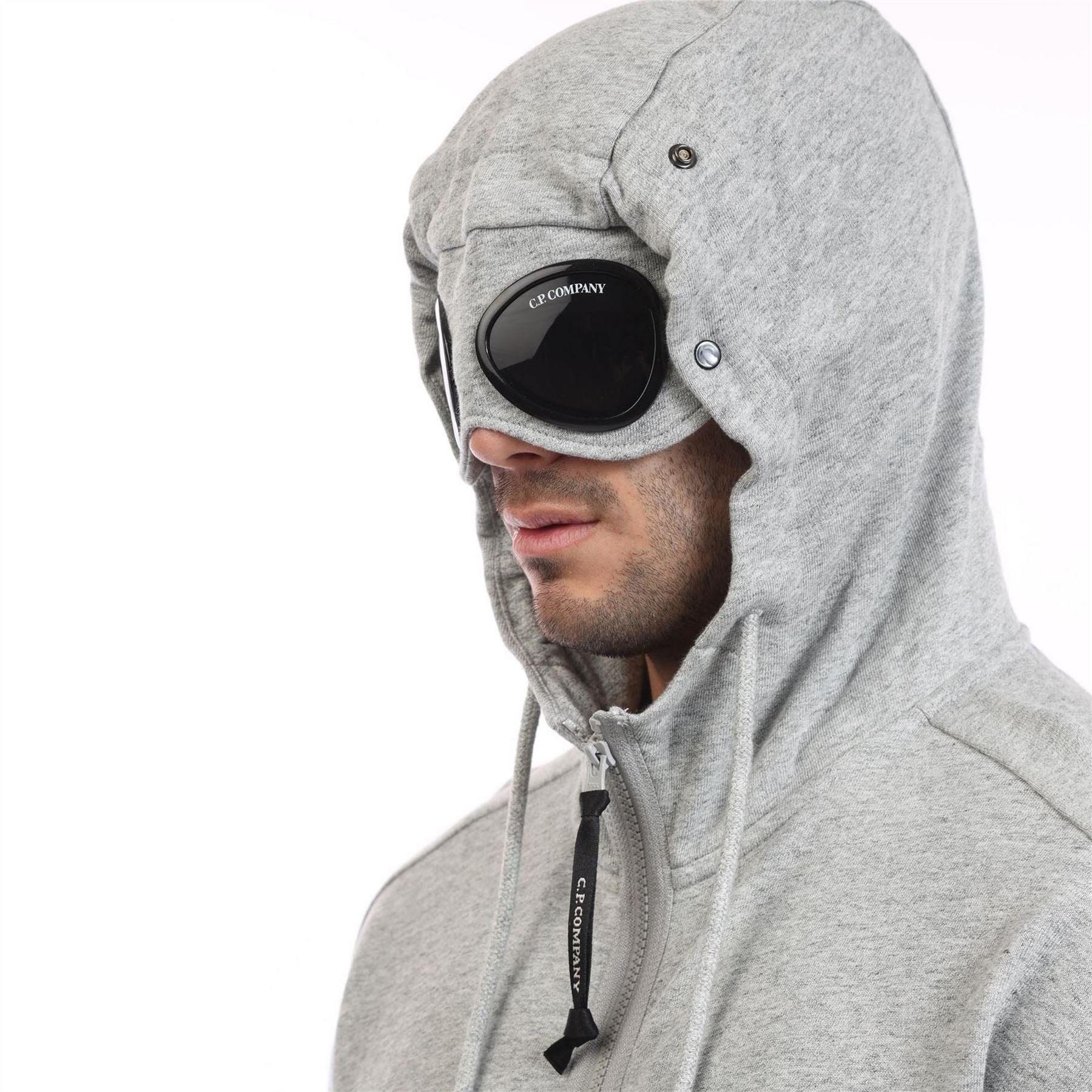 CP Company Raised Fleece Goggle Zip Hoodie