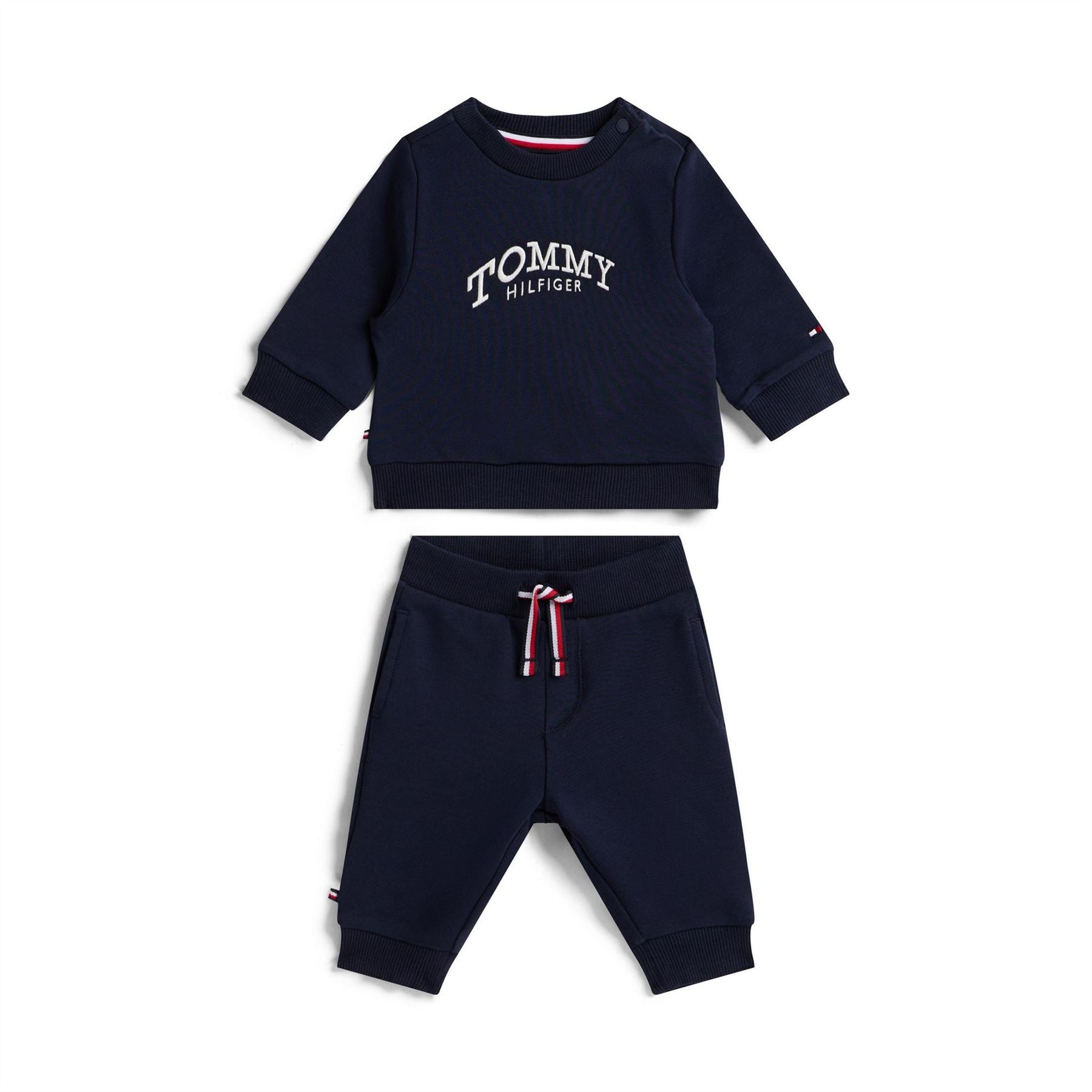Tommy Hilfiger Arch Lettering Crew Neck Long Sleeve Sweatshirt Jogger Coord Set