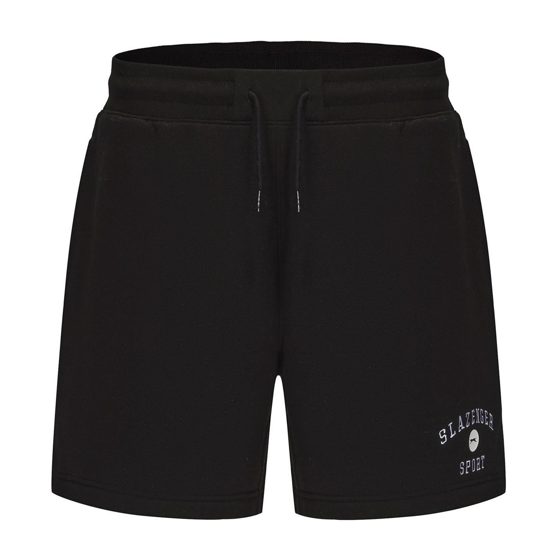 Slazenger Fleece Logo Print Athletic Shorts