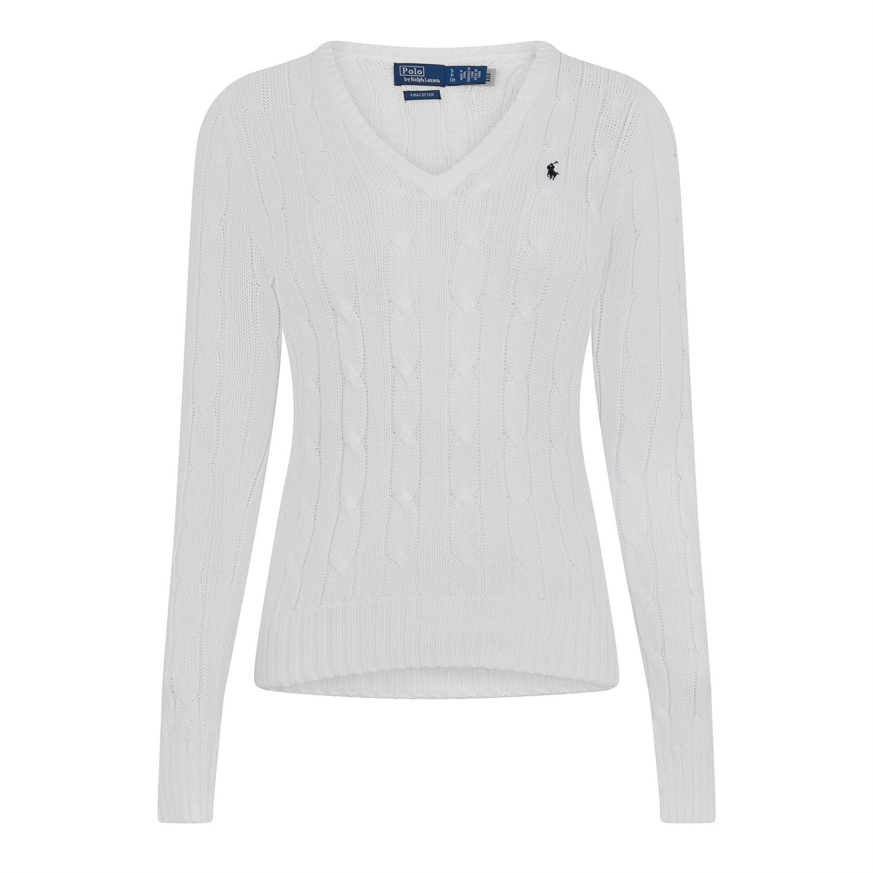 Polo Ralph Lauren Cable Knit V Neck Jumper