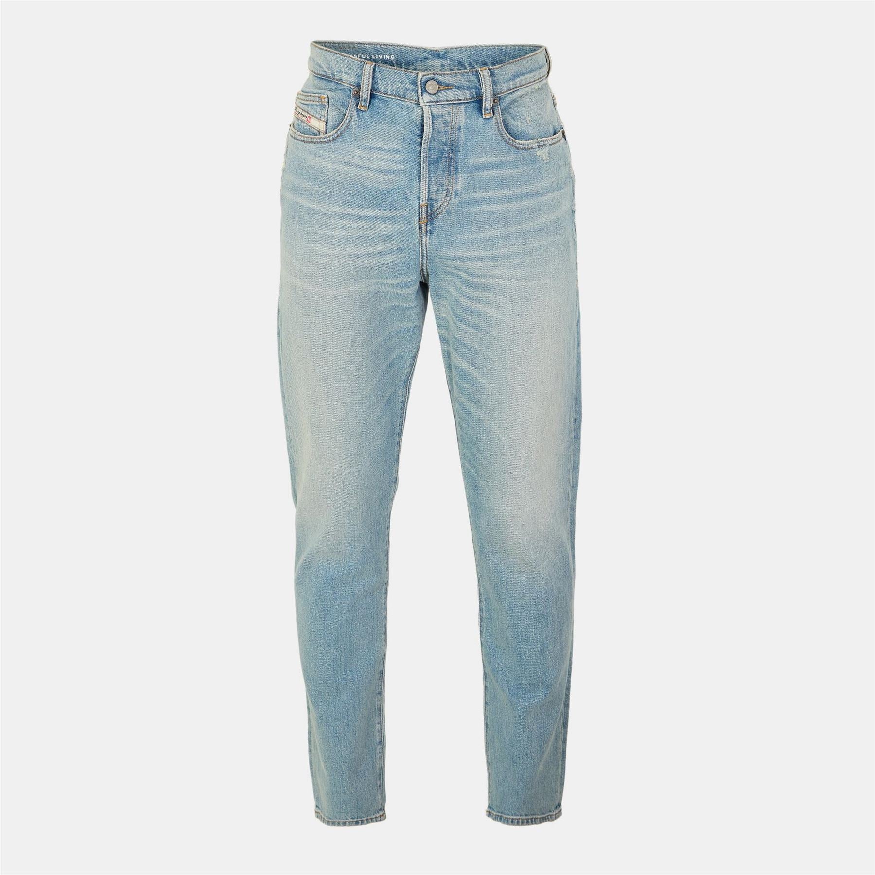 Diesel Vkr Five Pocket Straight Leg Jeans