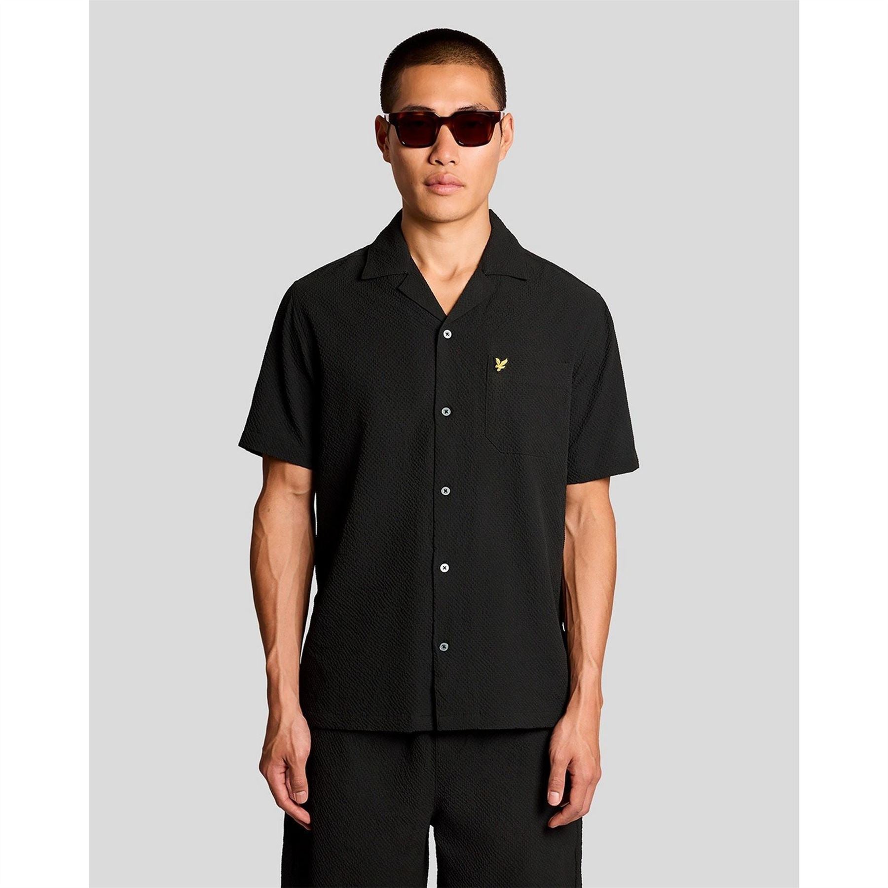 Lyle and Scott Patterned Short Sleeve Shirt