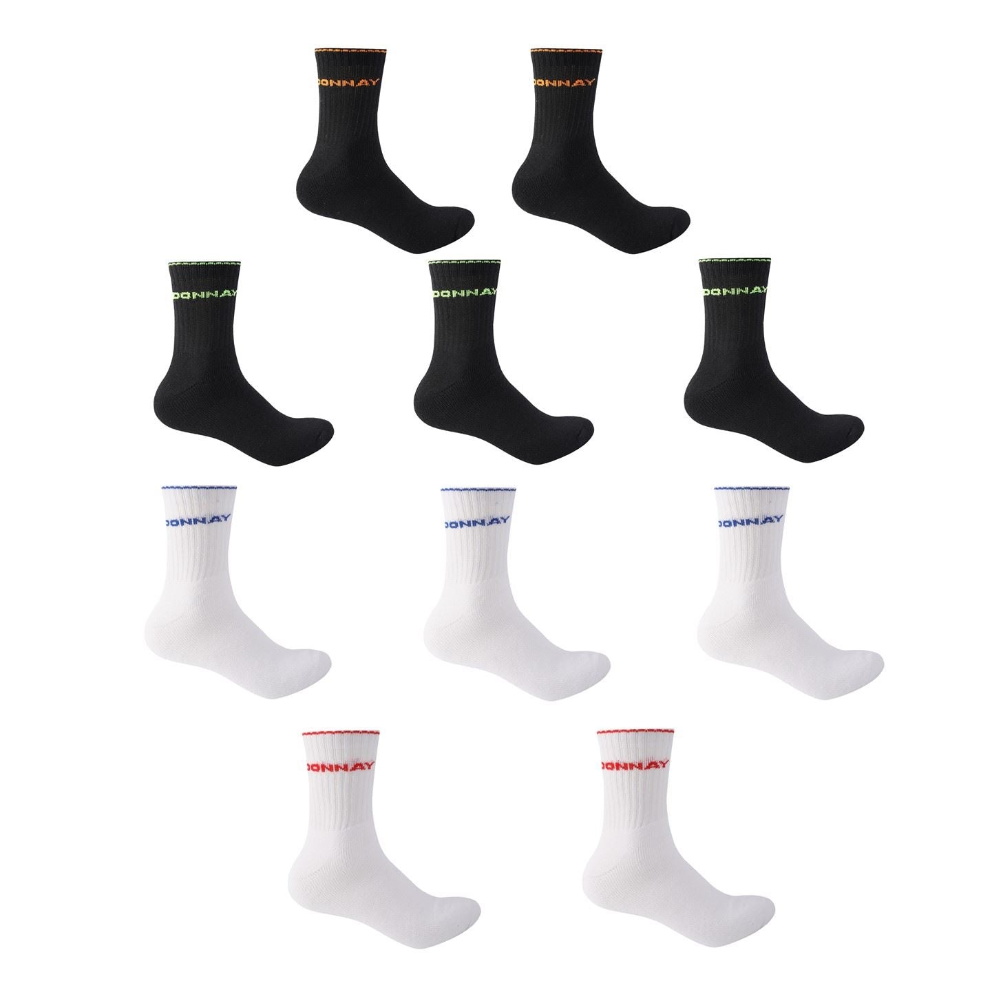 Donnay Mens 10 Pack Quarter Socks