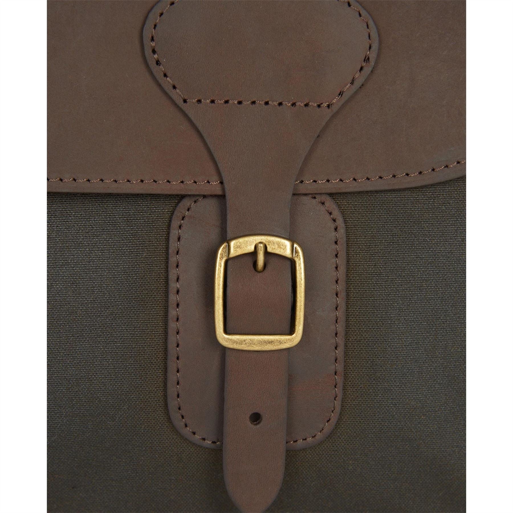 Barbour Cotton And Leather Briefcase