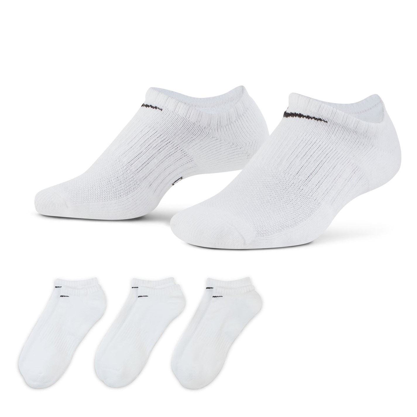 Nike 3 Pack Cushioned No Show Socks