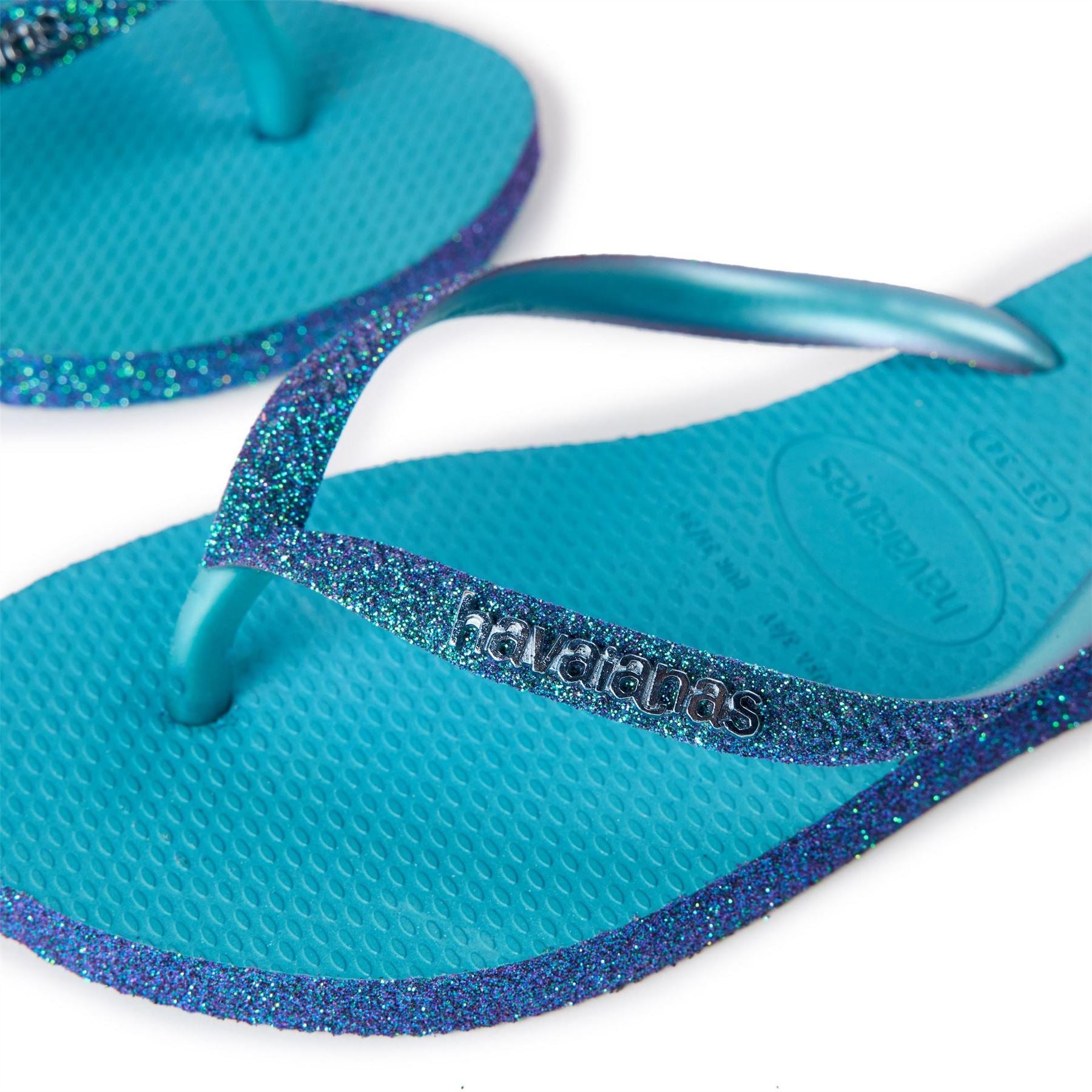 Havaianas Kids Slim Sparkle Nautical Blue Flip Flops