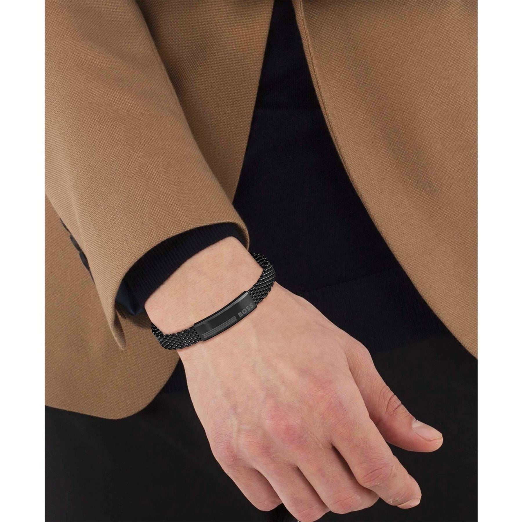 Boss Alen Mesh Magnetic Closure Chain Bracelet