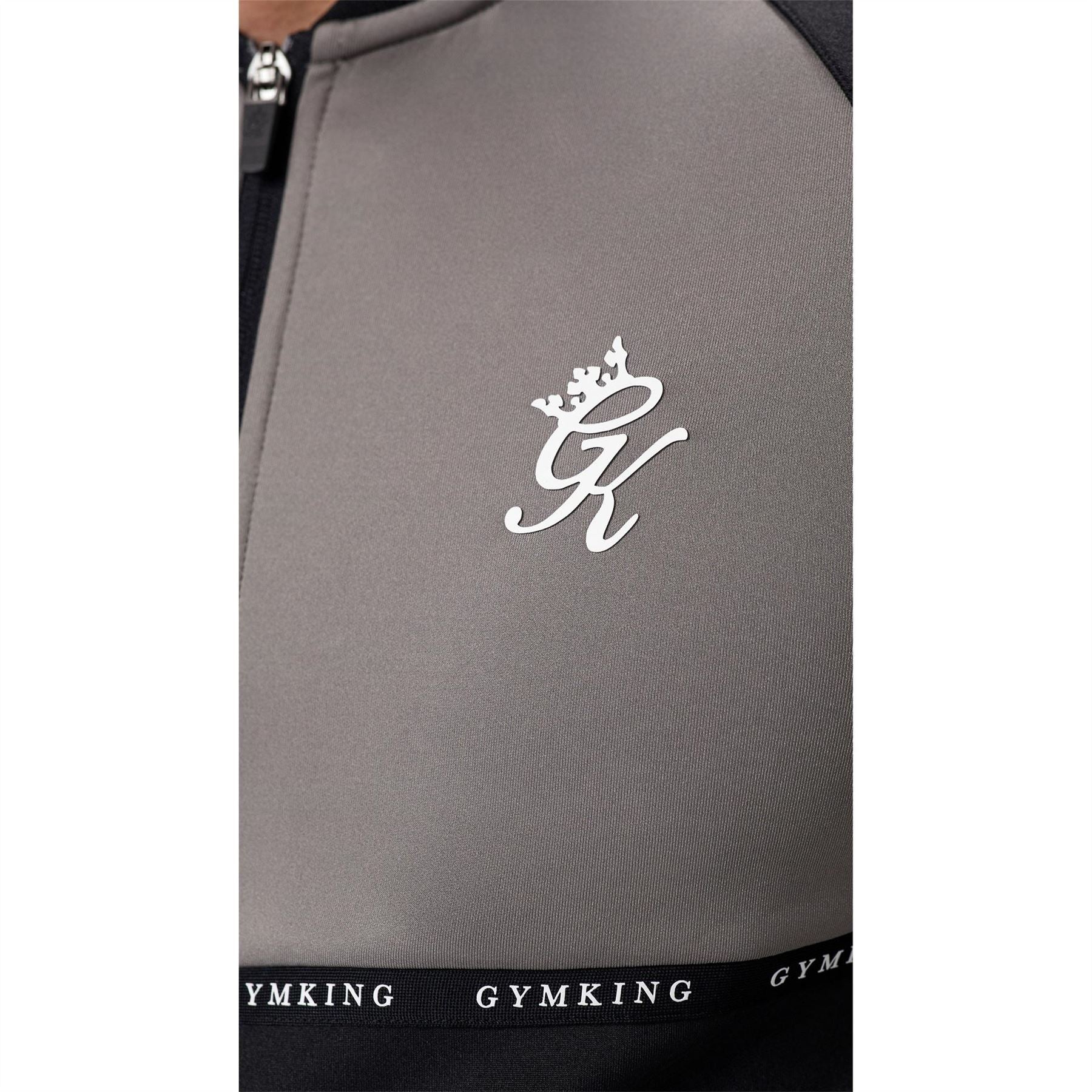 Gym King Gymki Taped Plus Full Zip Fleece Fabric