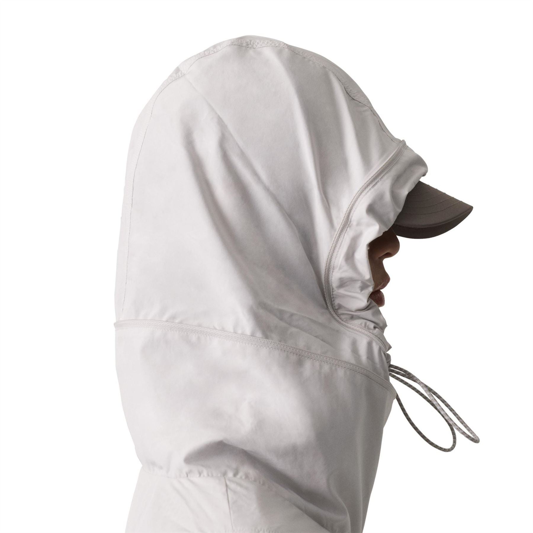 adidas Color Block Hooded Drawstring Windbreaker