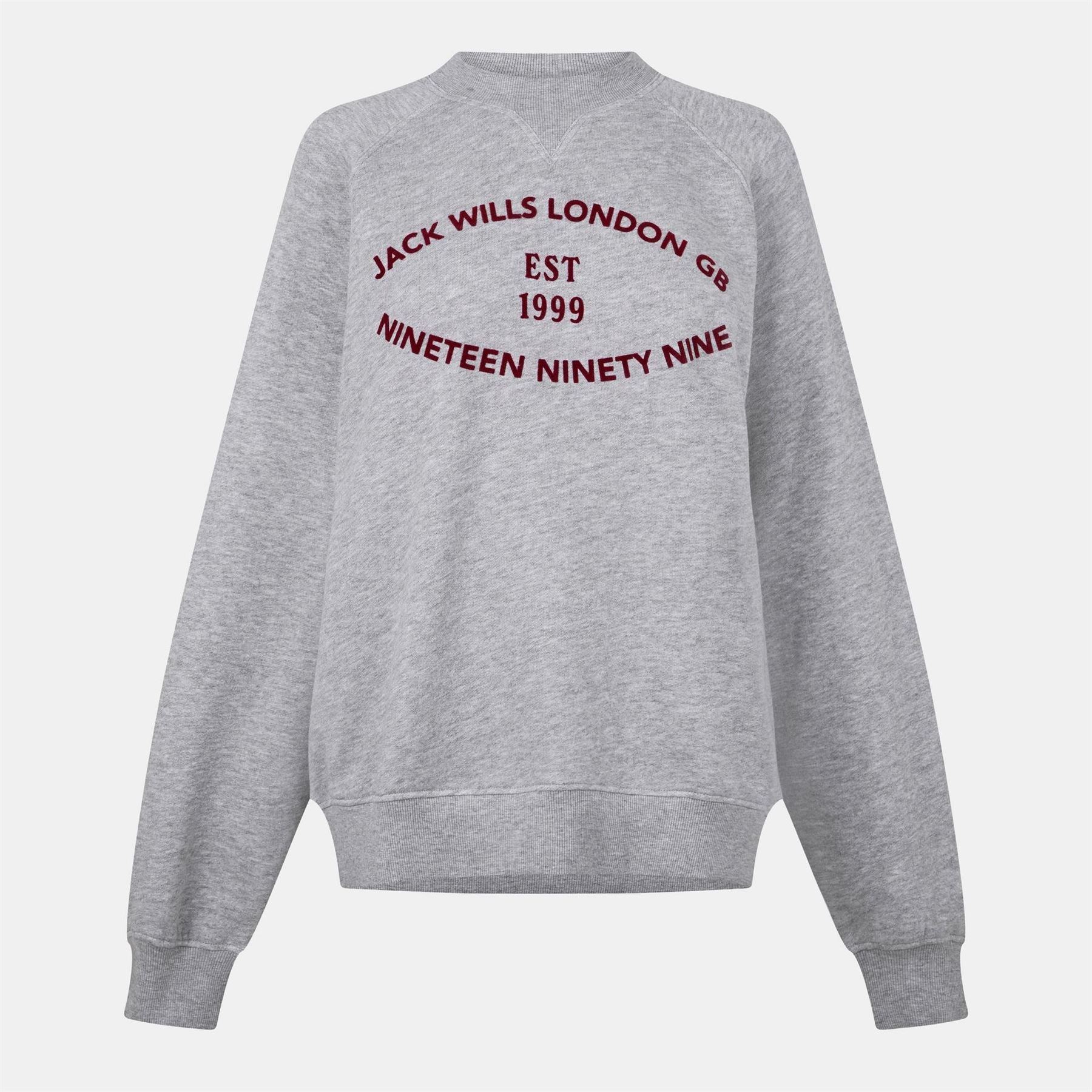 Jack Wills Crew Neck Relaxed Fit Lettering Sweater
