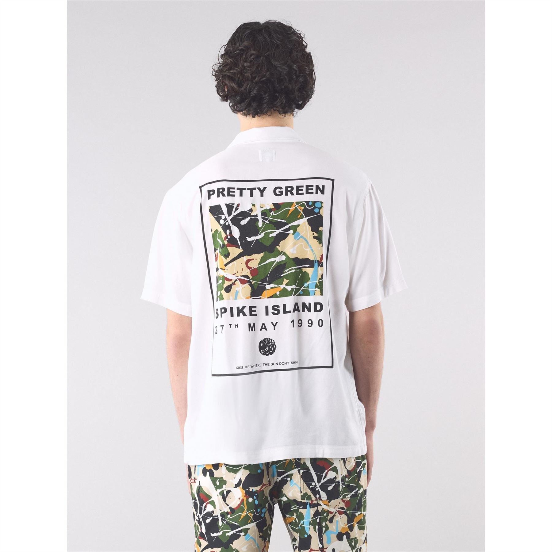Pretty Green Spike Island Short Sleeve Plain Shirt