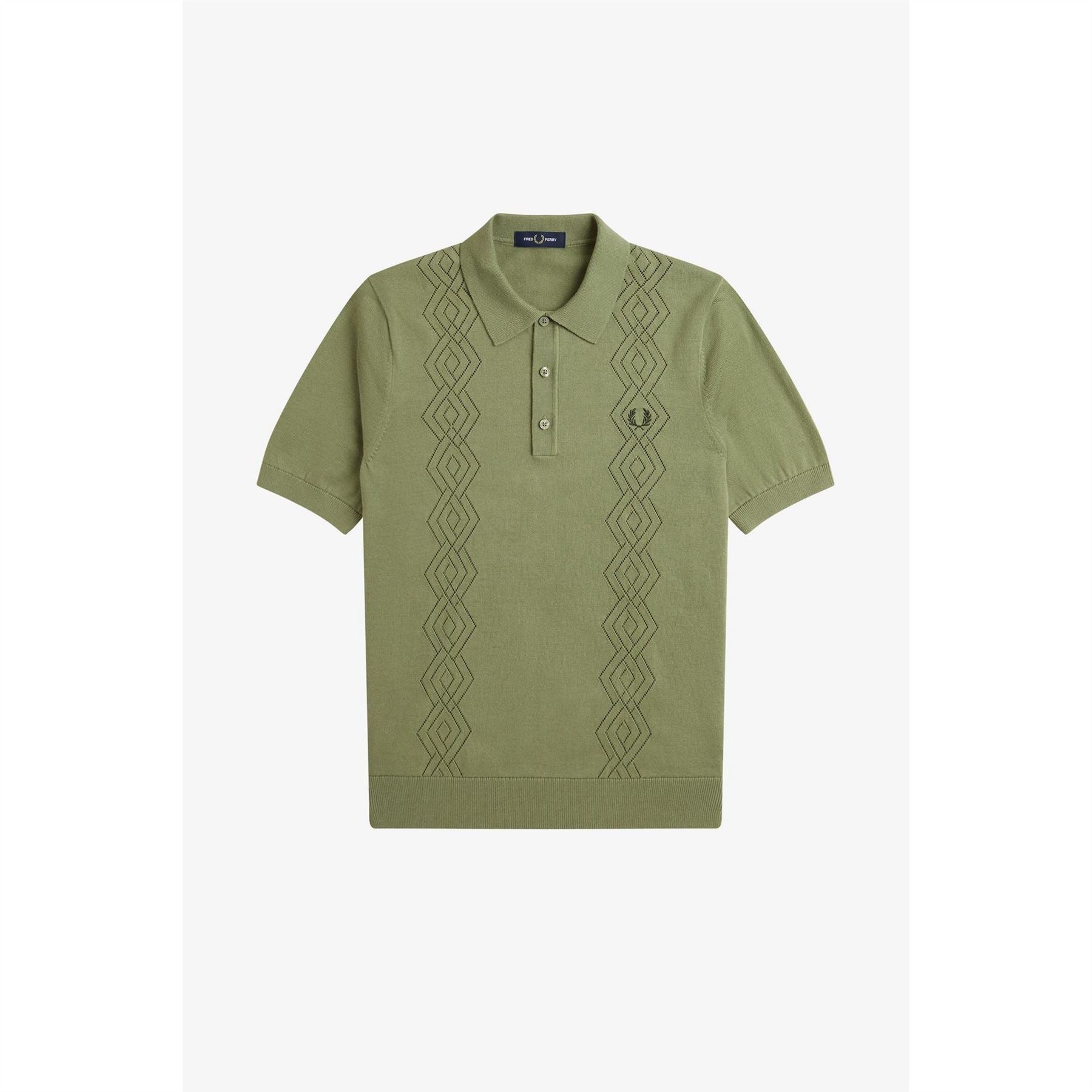 Fred Perry Pointelle Short Sleeve Polo Shirt