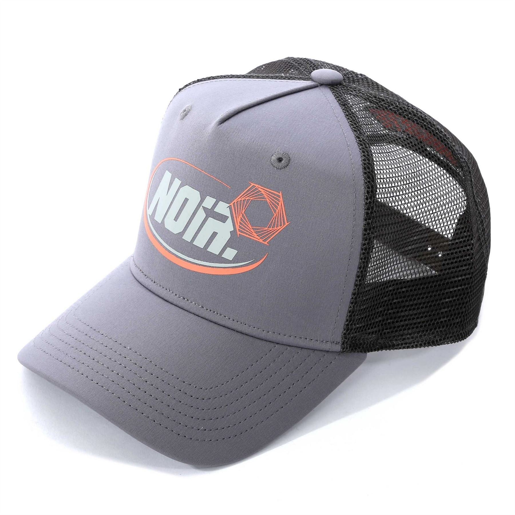 Societe Noir Text Graphic Logo Trucker Cap