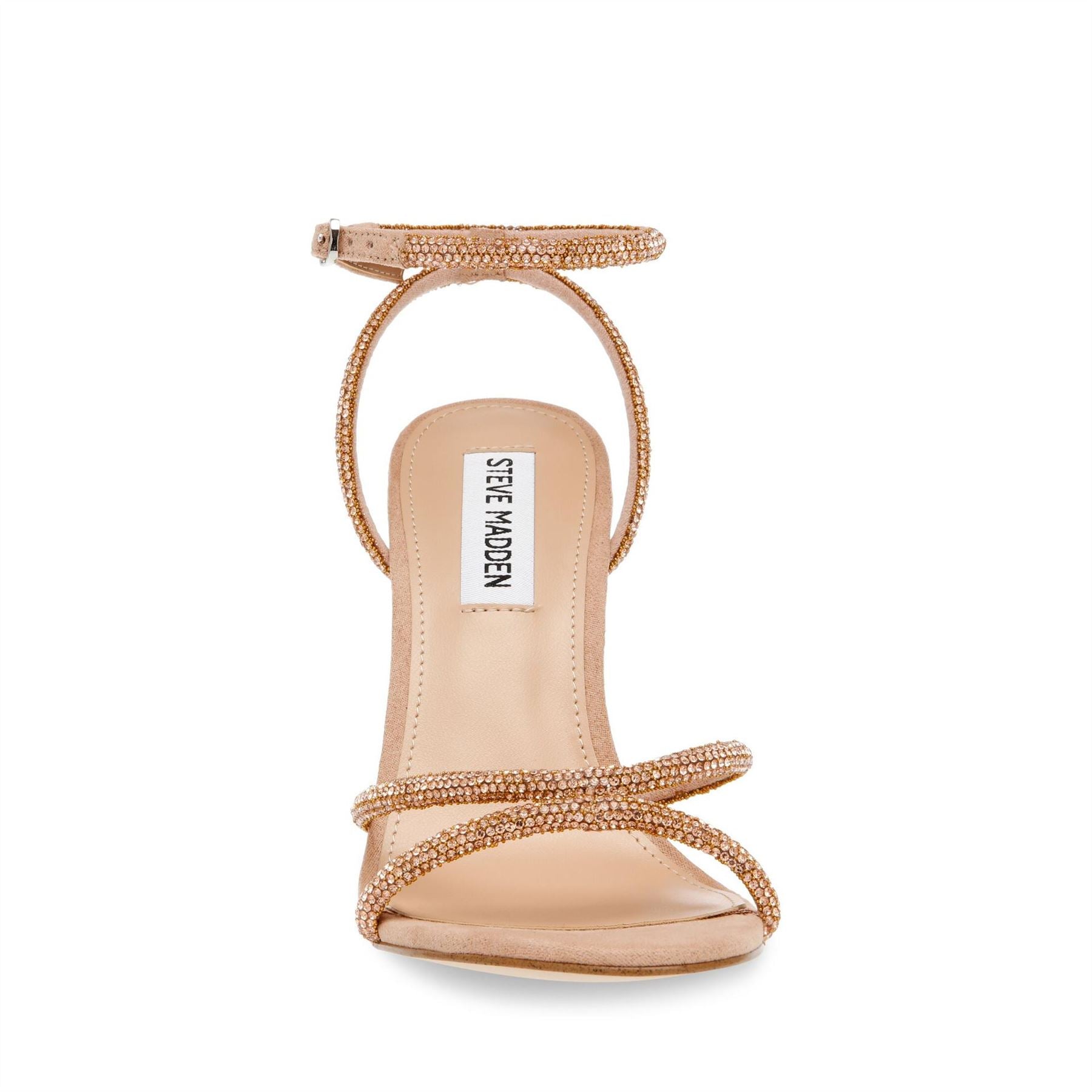 Steve Madden Metallic Open Toe Stiletto Heel Sandals
