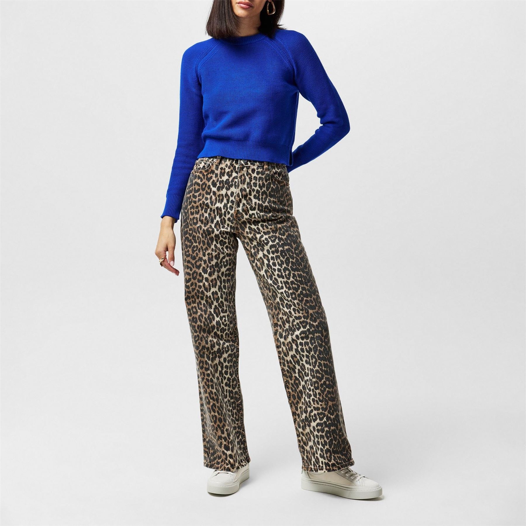 French Connection Lily Crew Neck Relaxed Fit Sweater