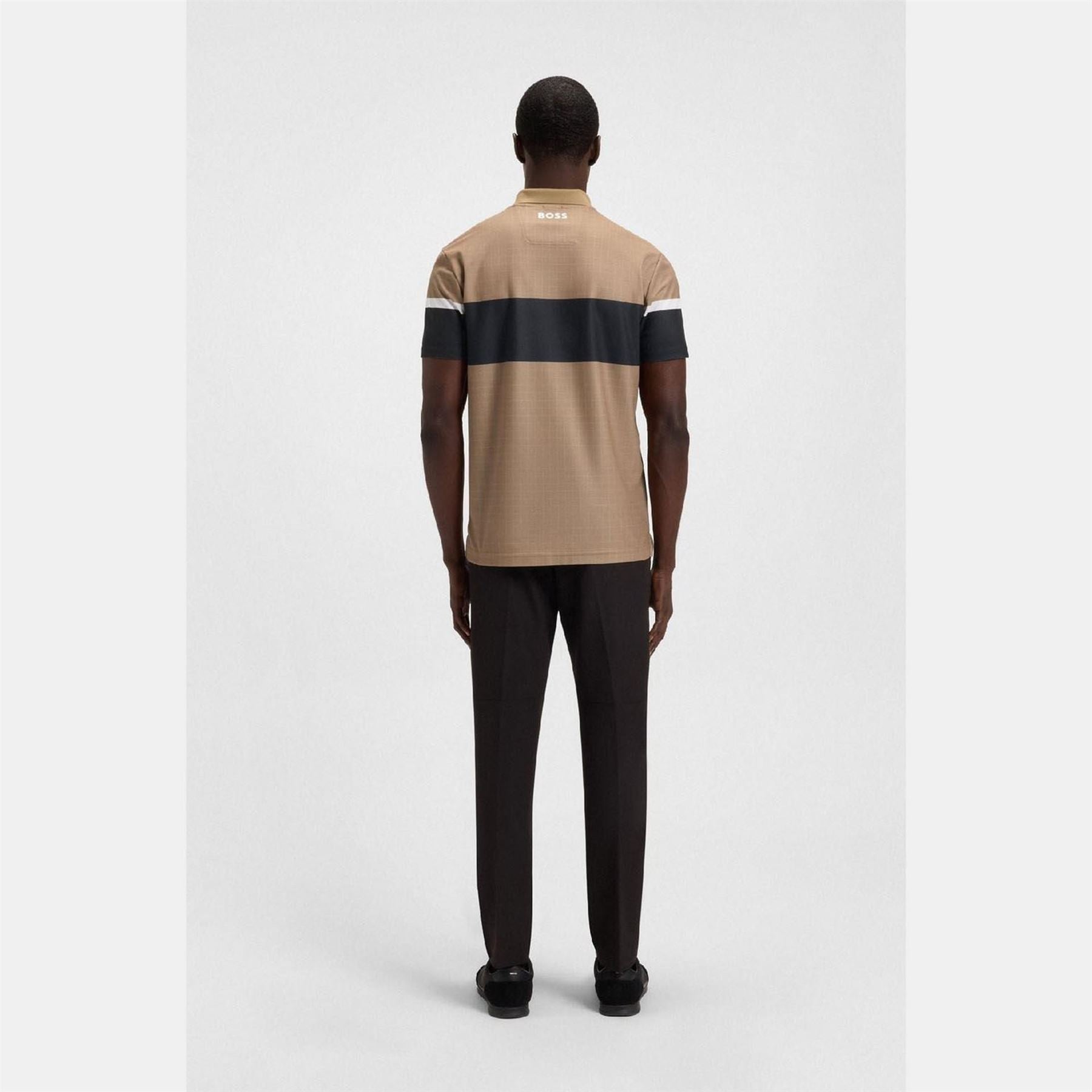 Boss Open 25 Paddy Grid Pattern Polo Shirt