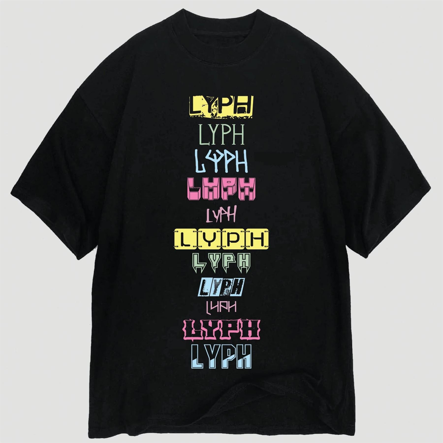 LYPH Printed Logo Crew Neck Short Sleeve Boyfriend T-Shirt