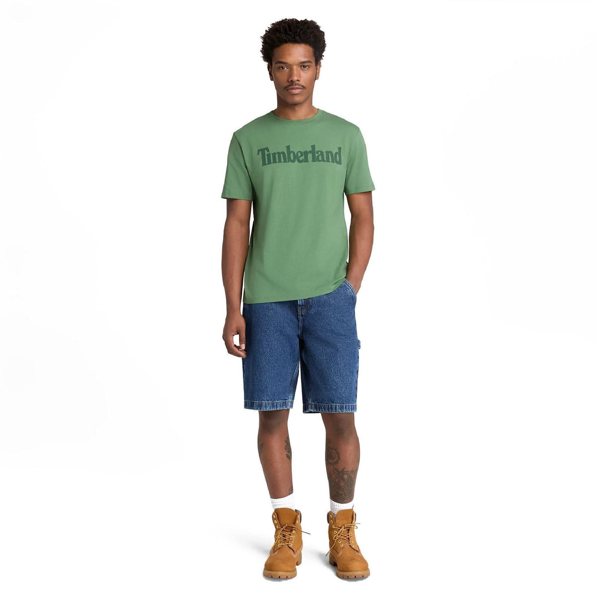 Timberland Northwood Wordmark Logo Cotton Short Sleeve T-Shirt