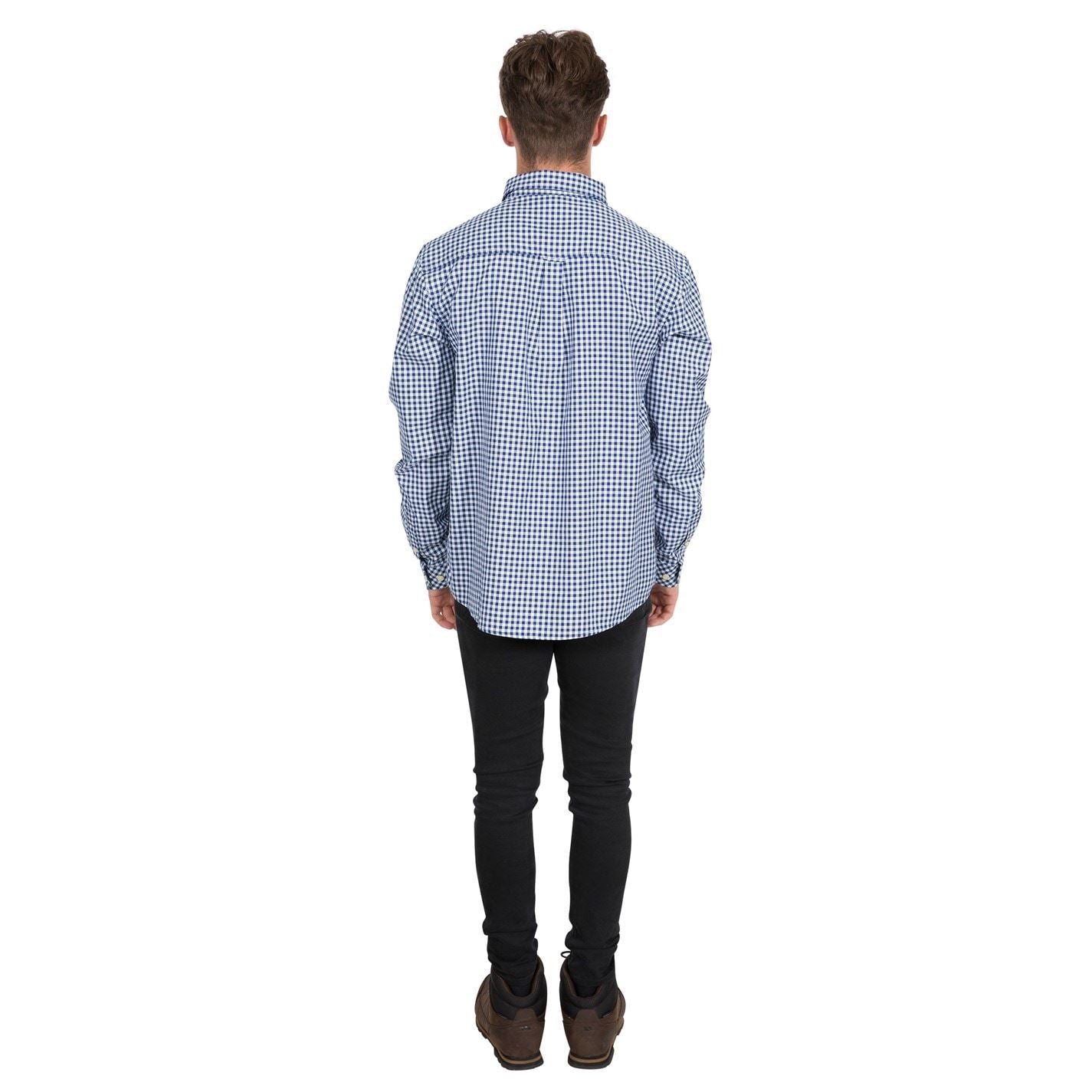 Trespass Checkerboard Regular Fit Cuff Sleeve Long Sleeve Shirt