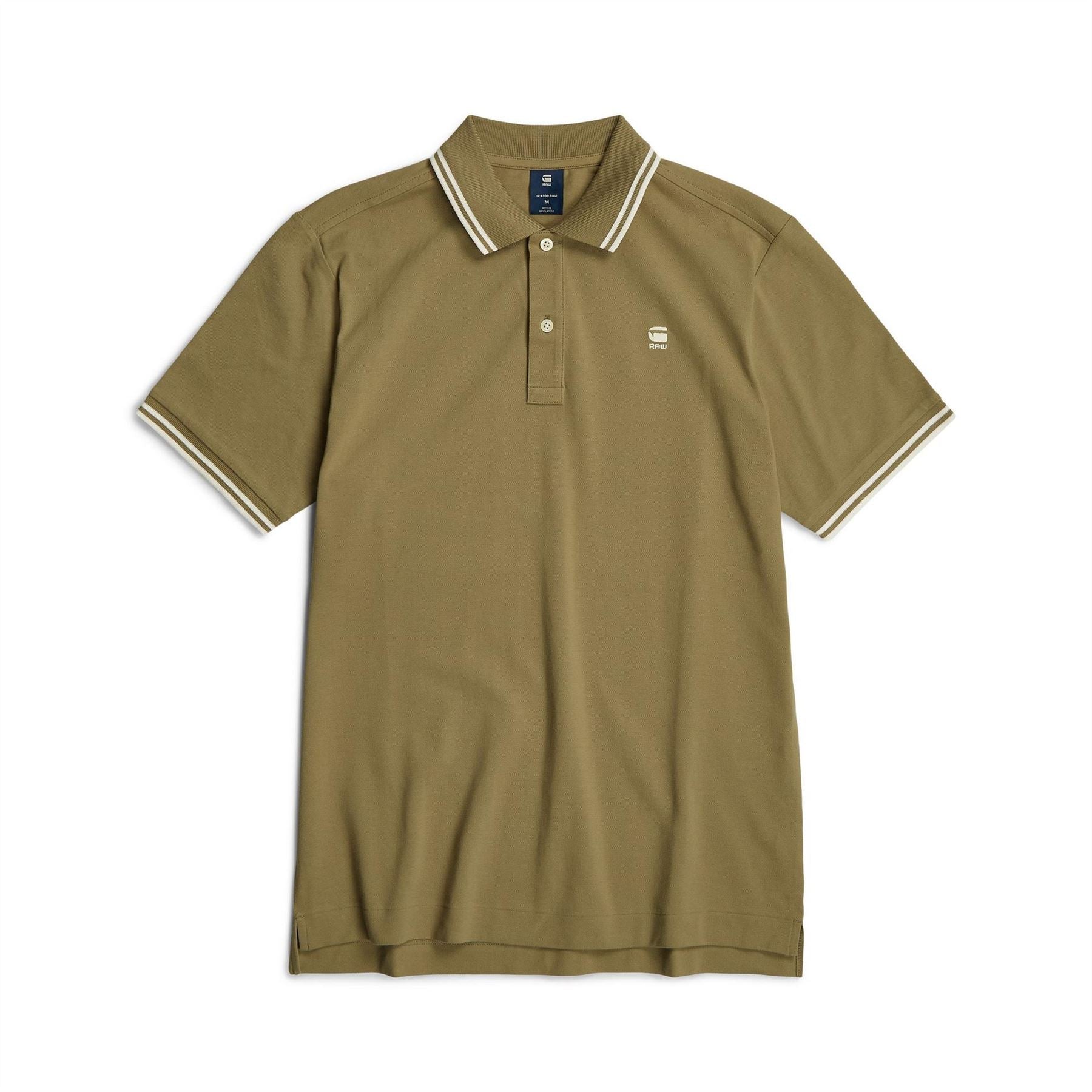 G Star Dunda Striped Short Sleeve Polo Shirt