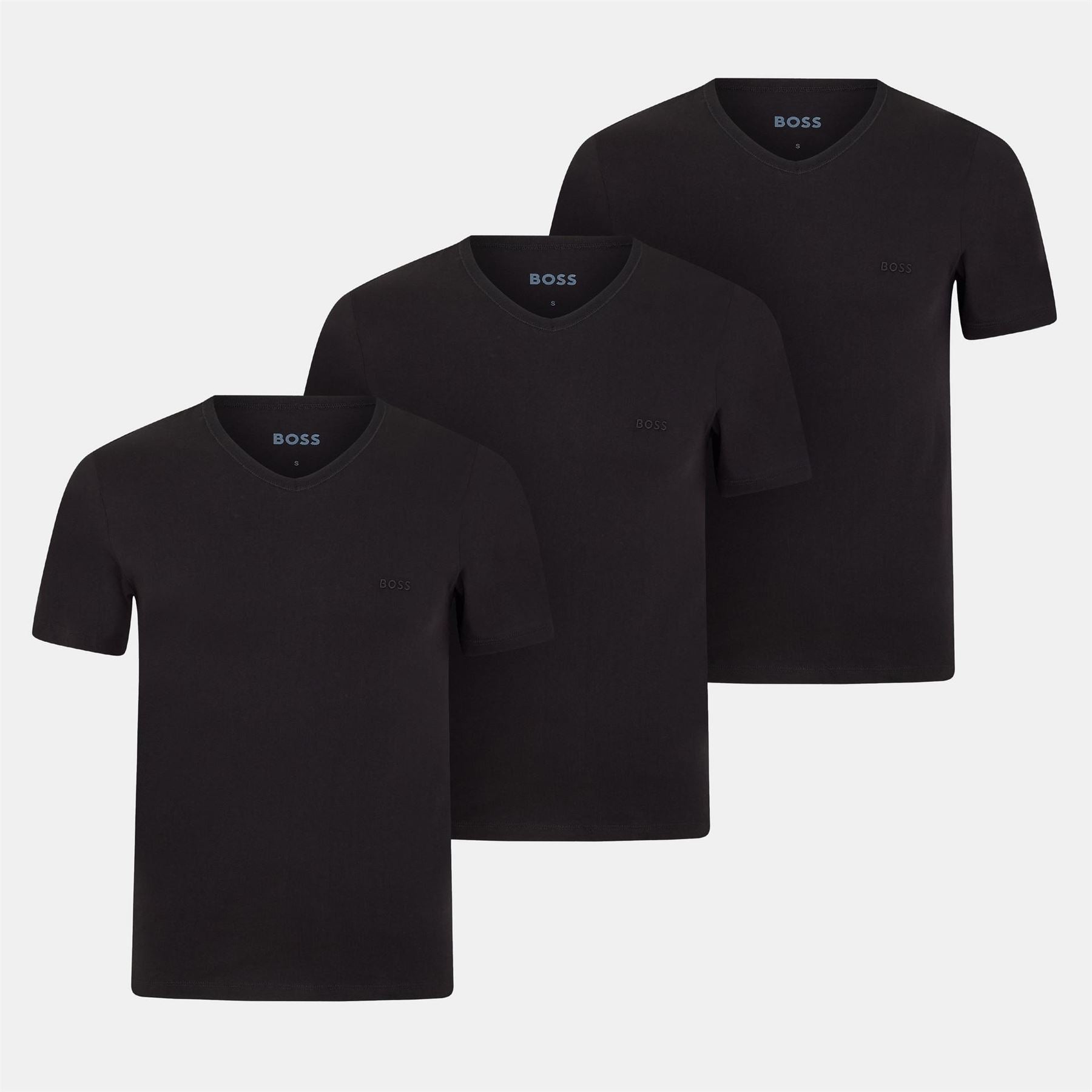 Boss BOSS Bodywear 3 Pack T Shirts   Soft Breathable Fabric with Logo Detail
